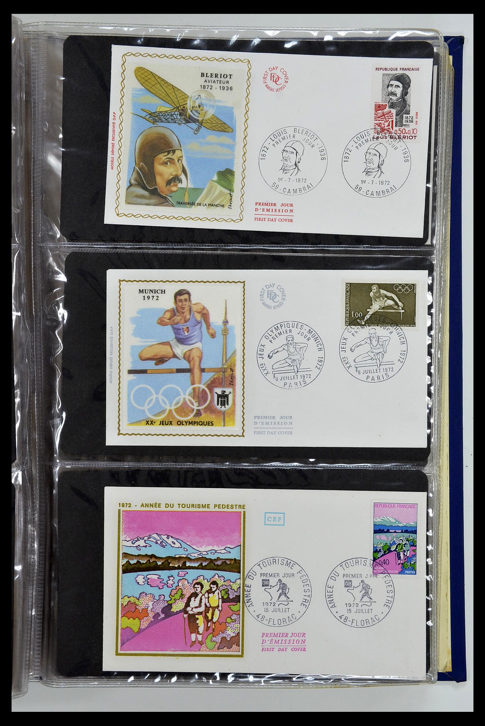 34621 086 - Postzegelverzameling 34621 Frankrijk FDC's 1956-1982.