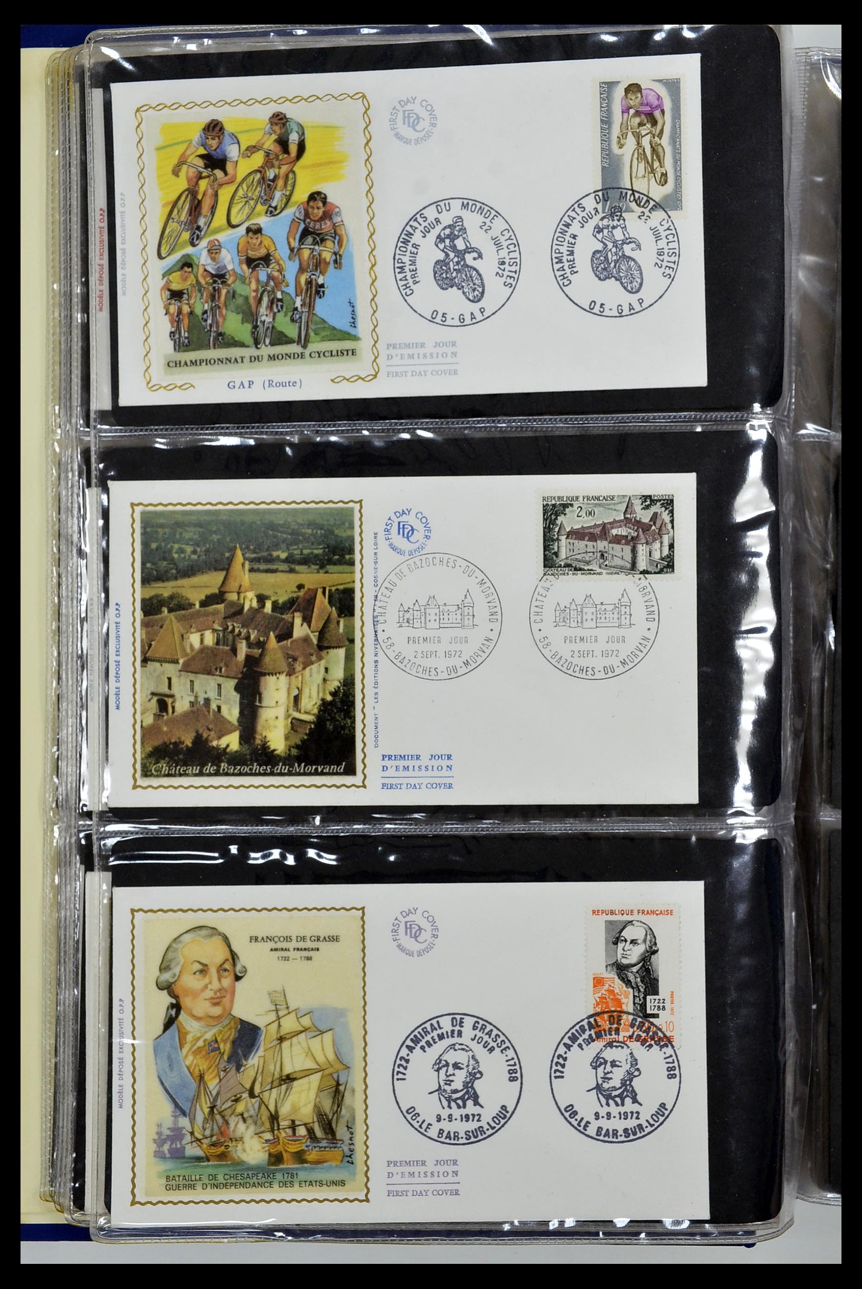 34621 087 - Postzegelverzameling 34621 Frankrijk FDC's 1956-1982.