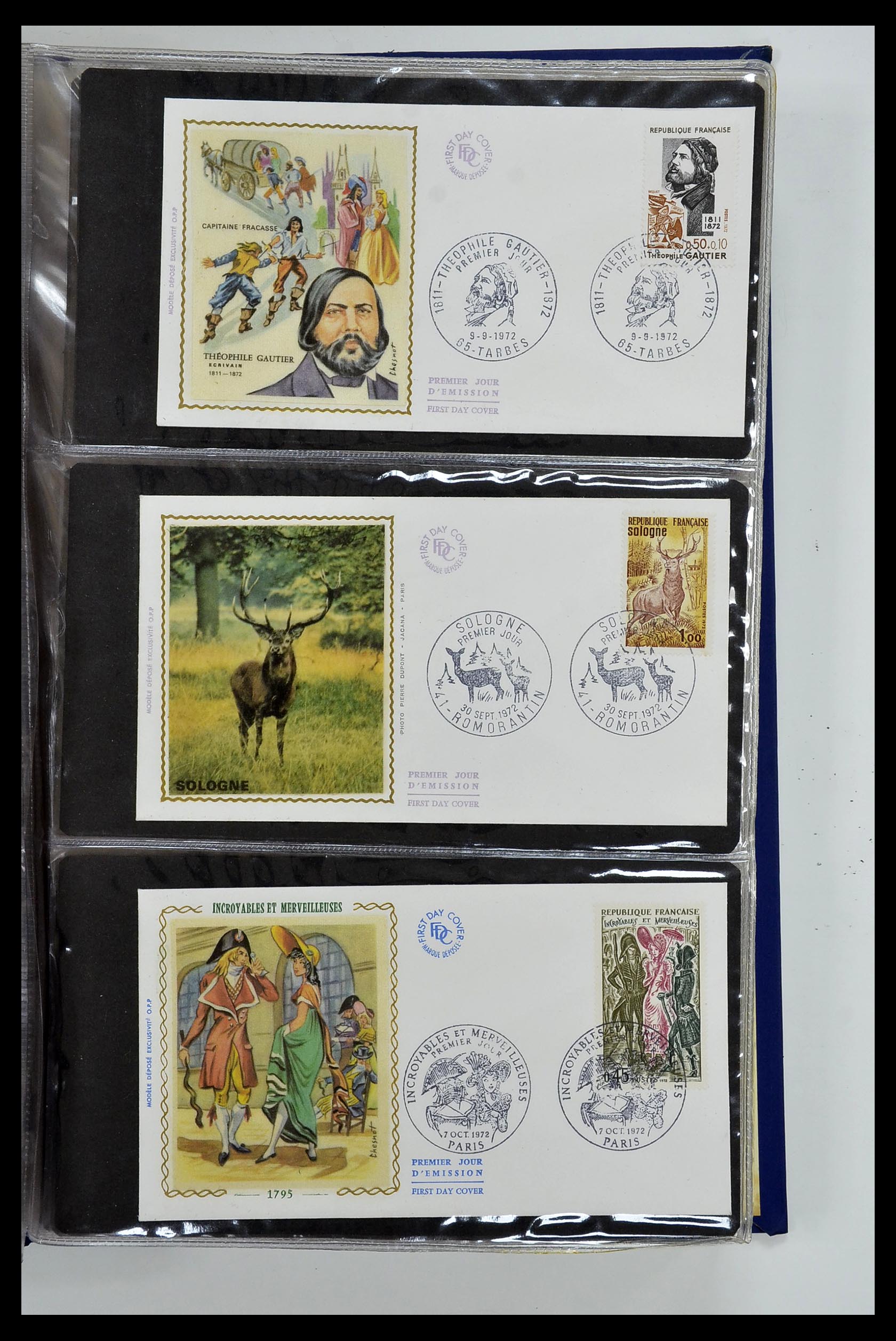 34621 088 - Postzegelverzameling 34621 Frankrijk FDC's 1956-1982.