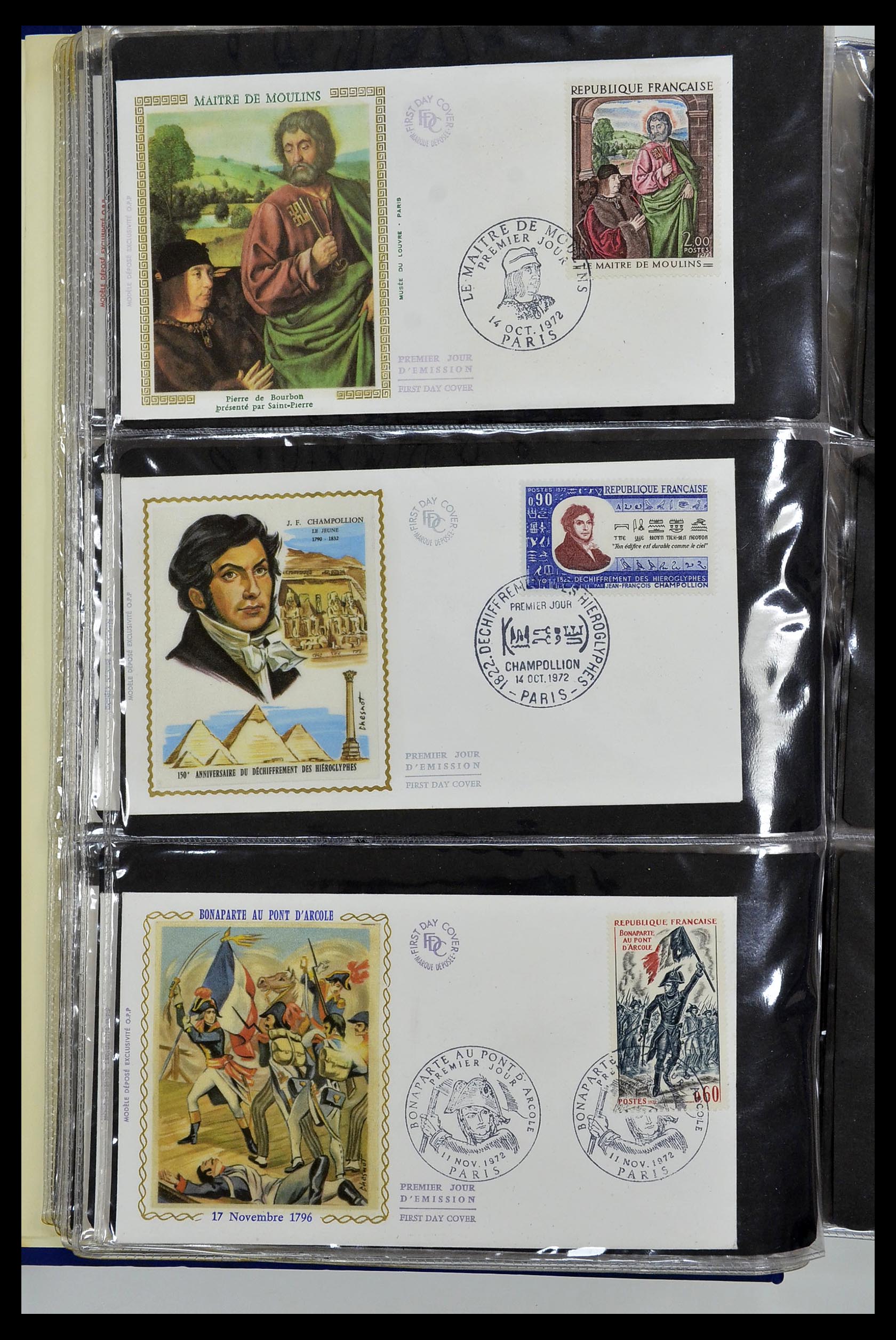 34621 089 - Postzegelverzameling 34621 Frankrijk FDC's 1956-1982.