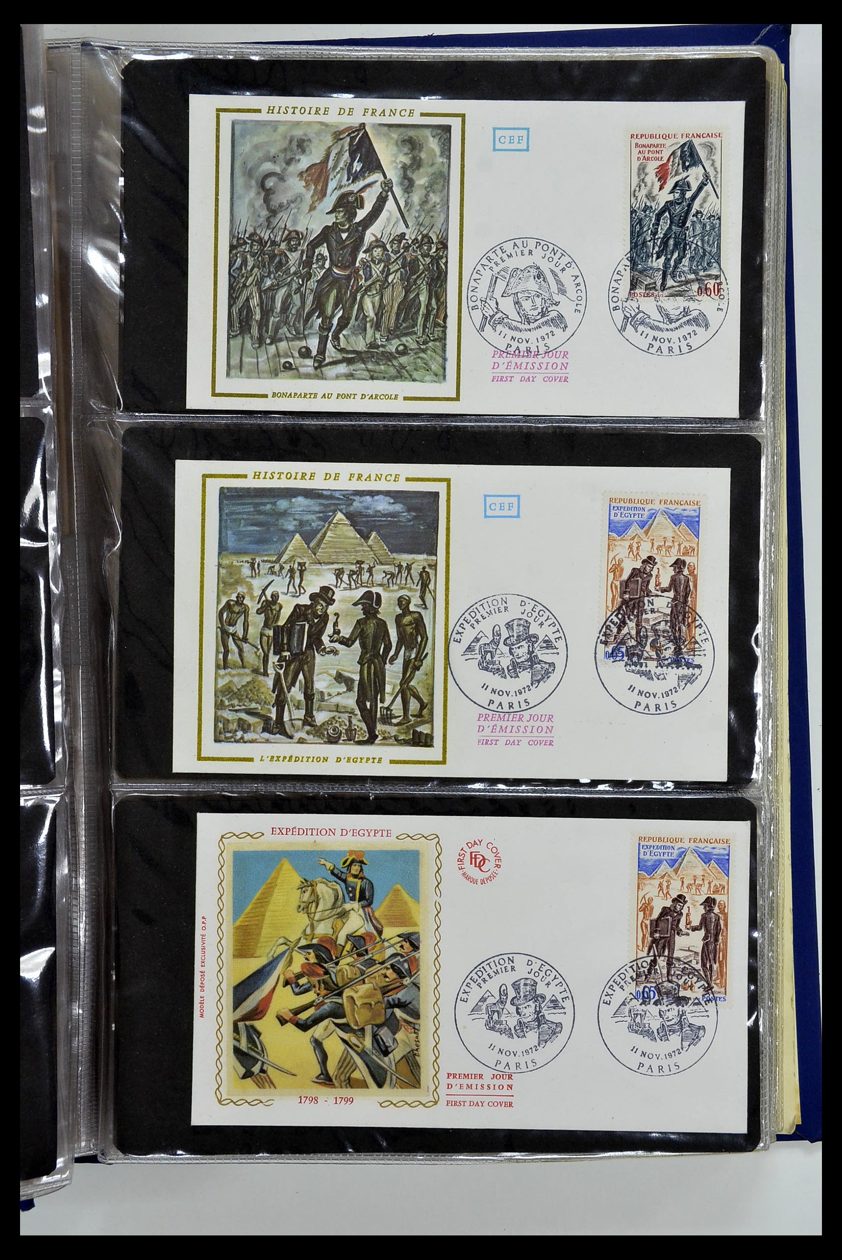 34621 090 - Postzegelverzameling 34621 Frankrijk FDC's 1956-1982.