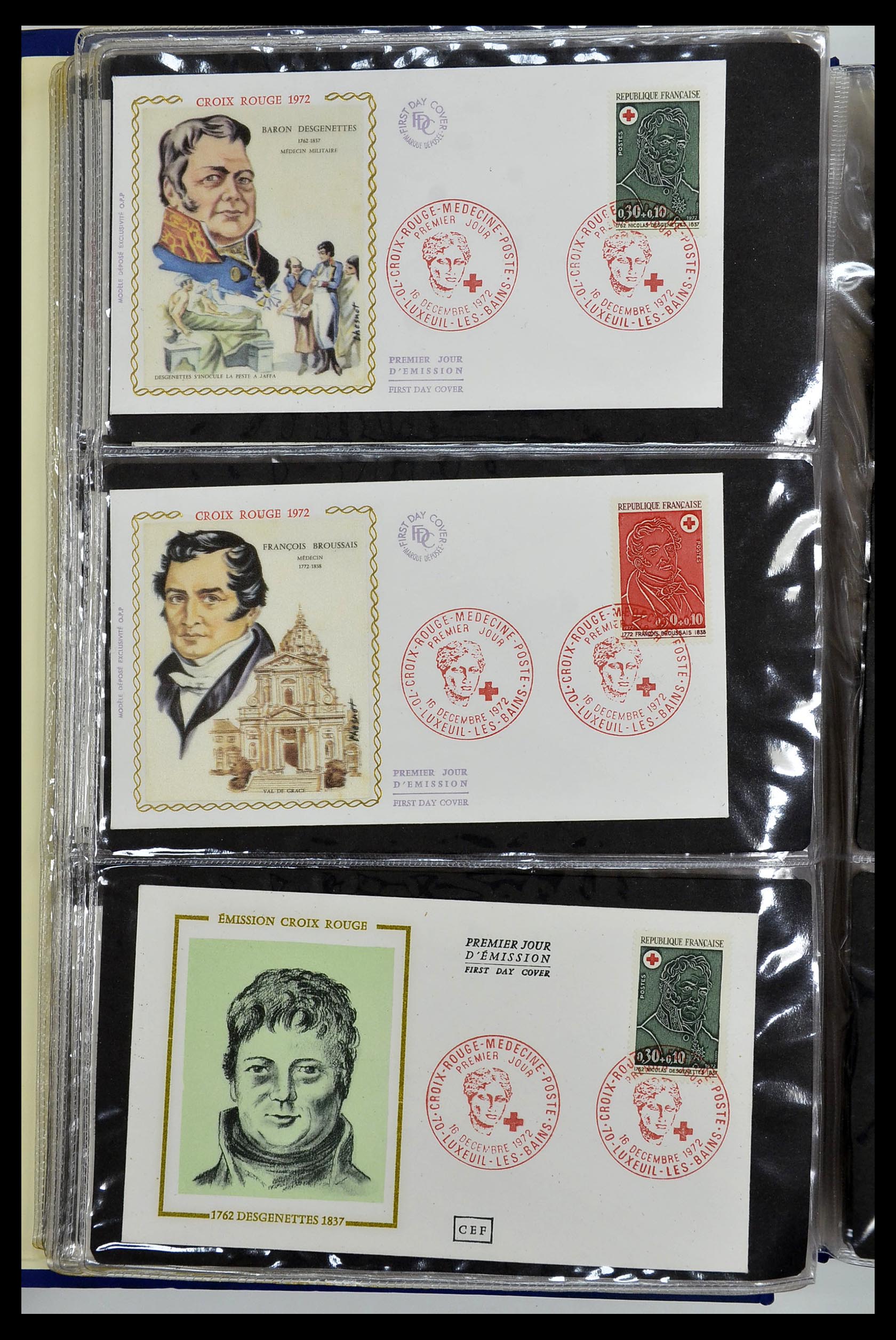 34621 092 - Postzegelverzameling 34621 Frankrijk FDC's 1956-1982.