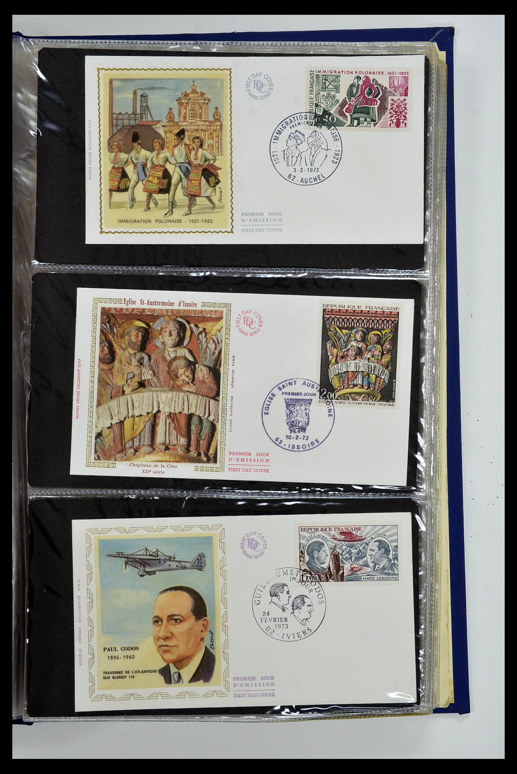 34621 094 - Postzegelverzameling 34621 Frankrijk FDC's 1956-1982.