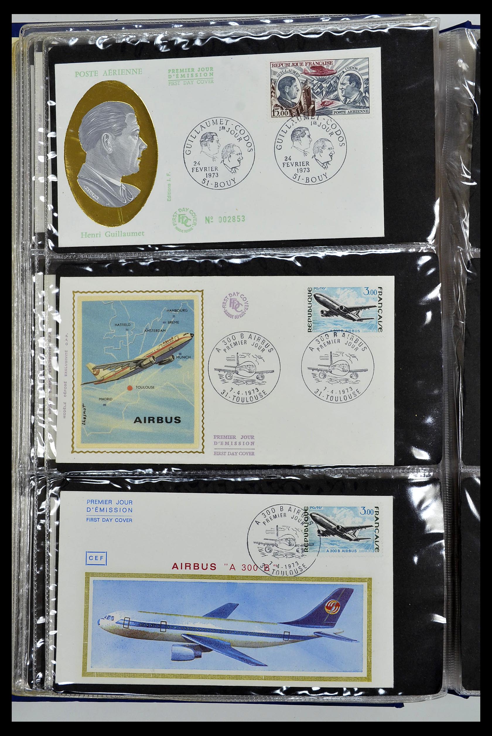 34621 095 - Postzegelverzameling 34621 Frankrijk FDC's 1956-1982.