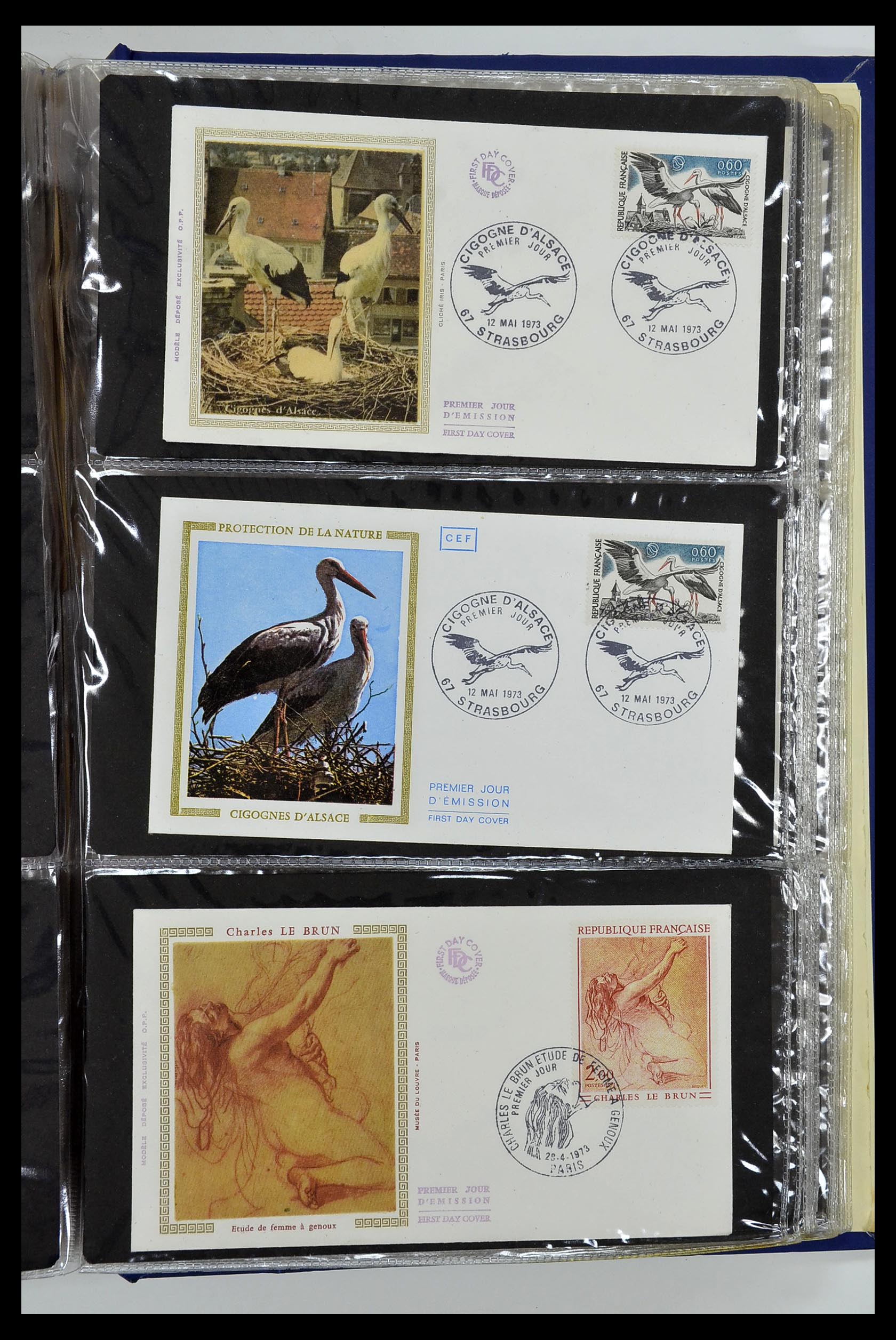 34621 097 - Postzegelverzameling 34621 Frankrijk FDC's 1956-1982.