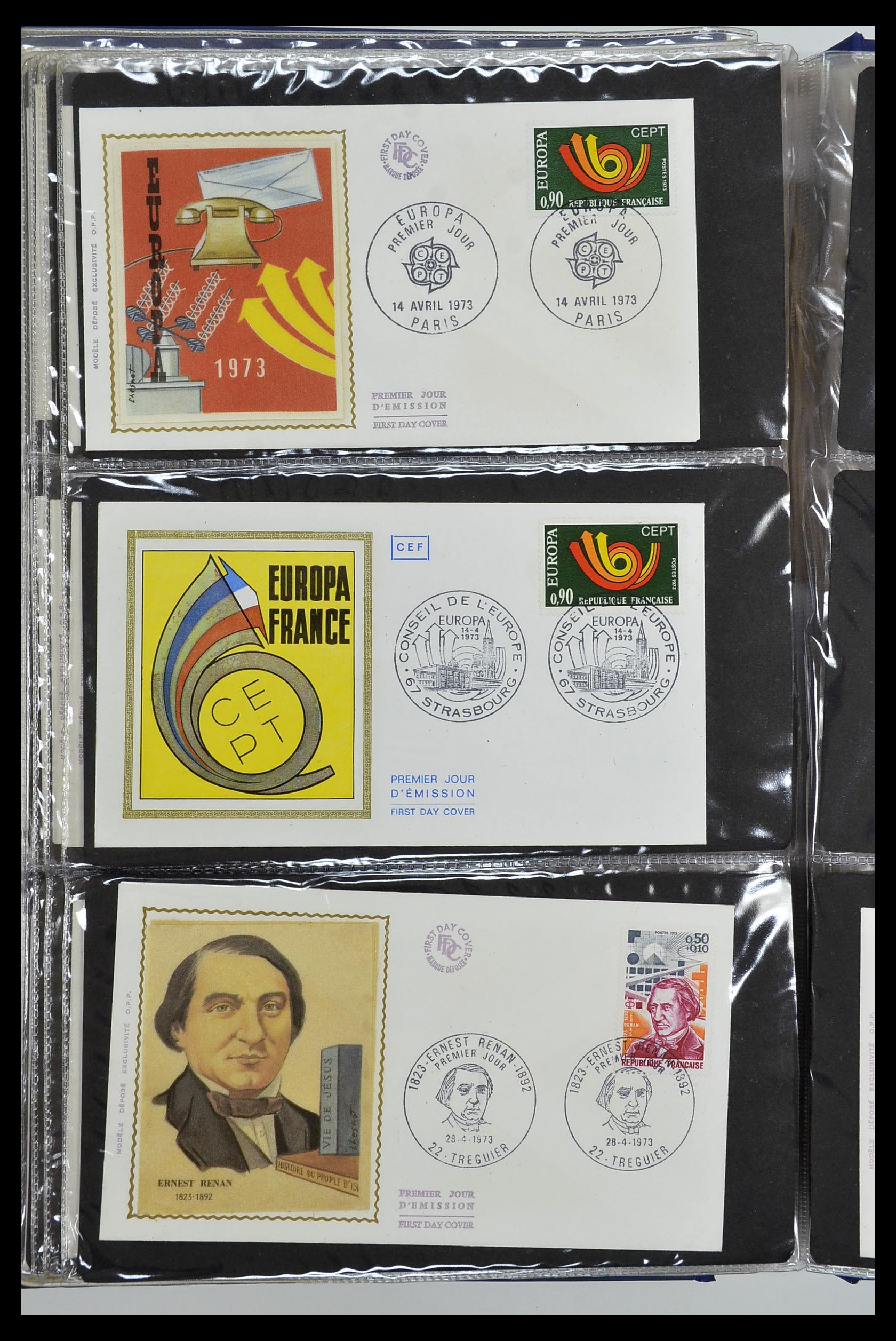 34621 098 - Postzegelverzameling 34621 Frankrijk FDC's 1956-1982.