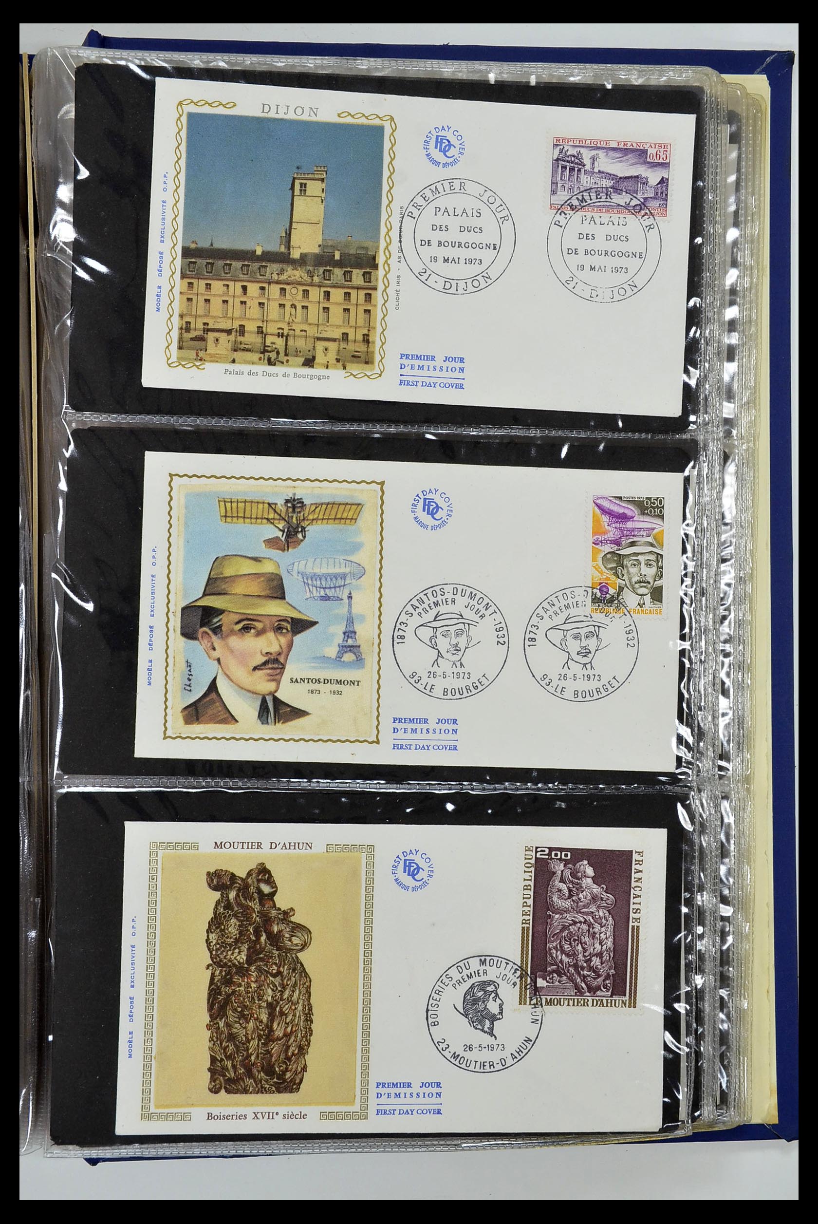 34621 100 - Postzegelverzameling 34621 Frankrijk FDC's 1956-1982.