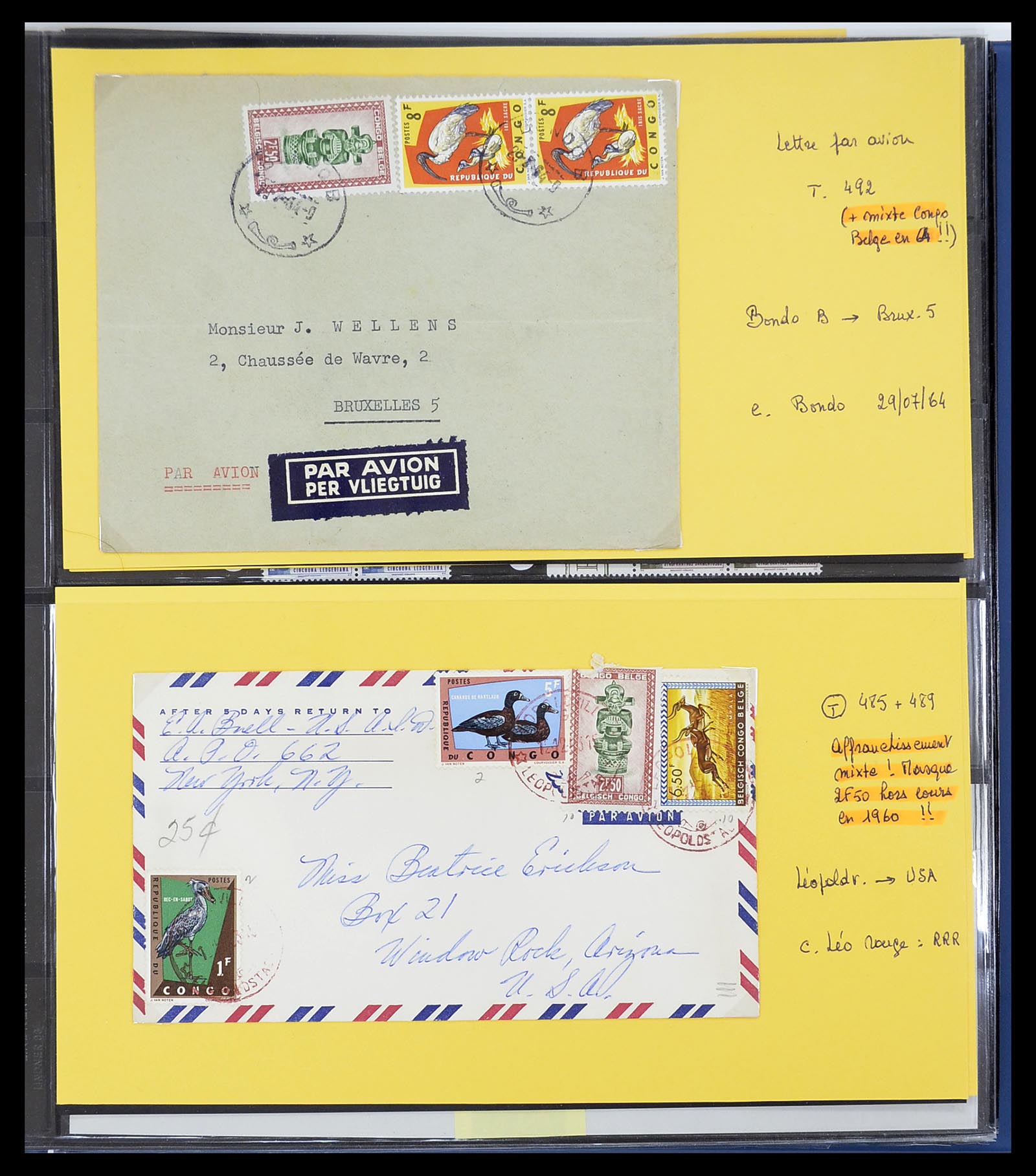 34626 068 - Postzegelverzameling 34626 Belgisch Congo 1960-1971.