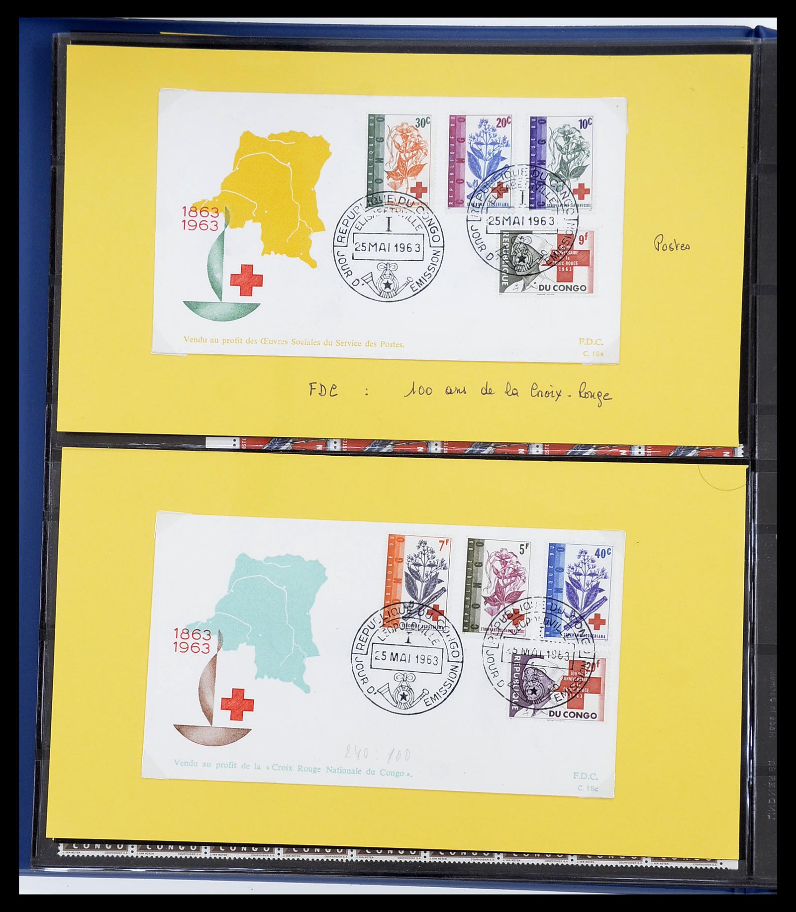 34626 069 - Postzegelverzameling 34626 Belgisch Congo 1960-1971.