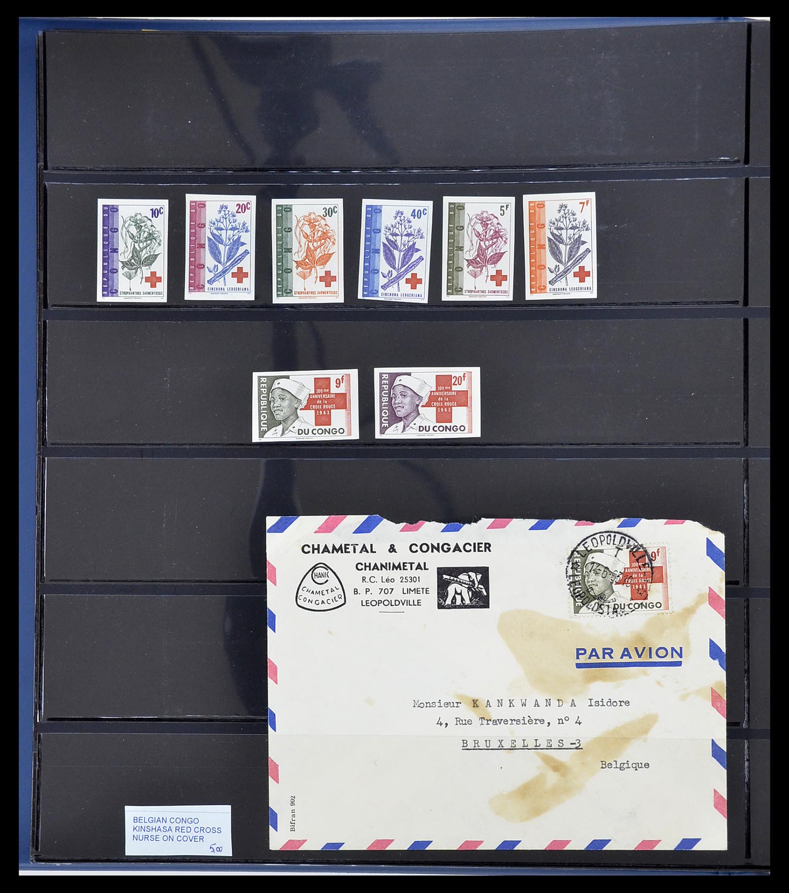 34626 071 - Postzegelverzameling 34626 Belgisch Congo 1960-1971.