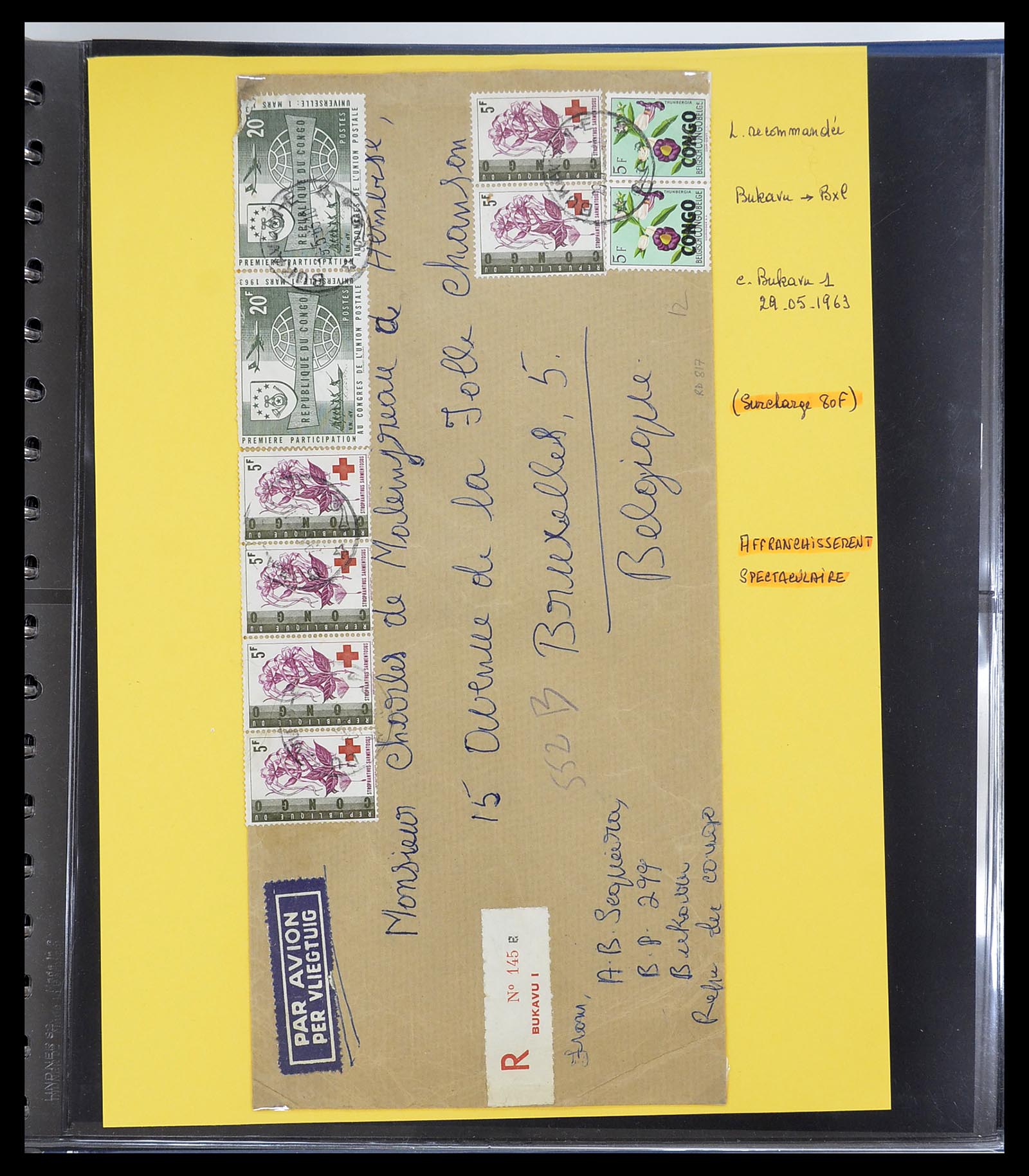 34626 072 - Postzegelverzameling 34626 Belgisch Congo 1960-1971.