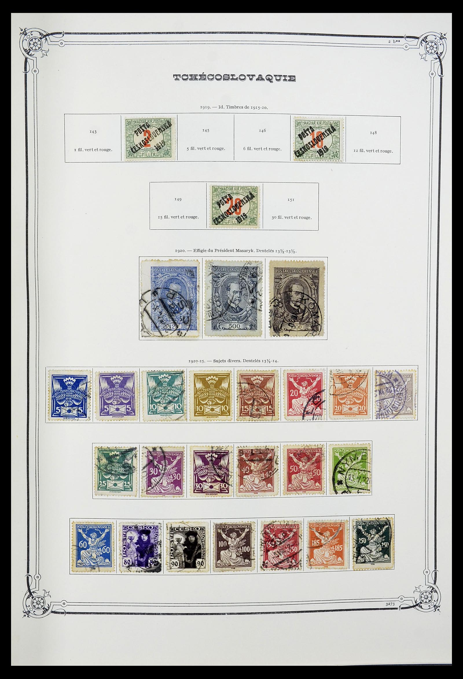 34628 006 - Postzegelverzameling 34628 Tsjechoslowakije 1918-1985.