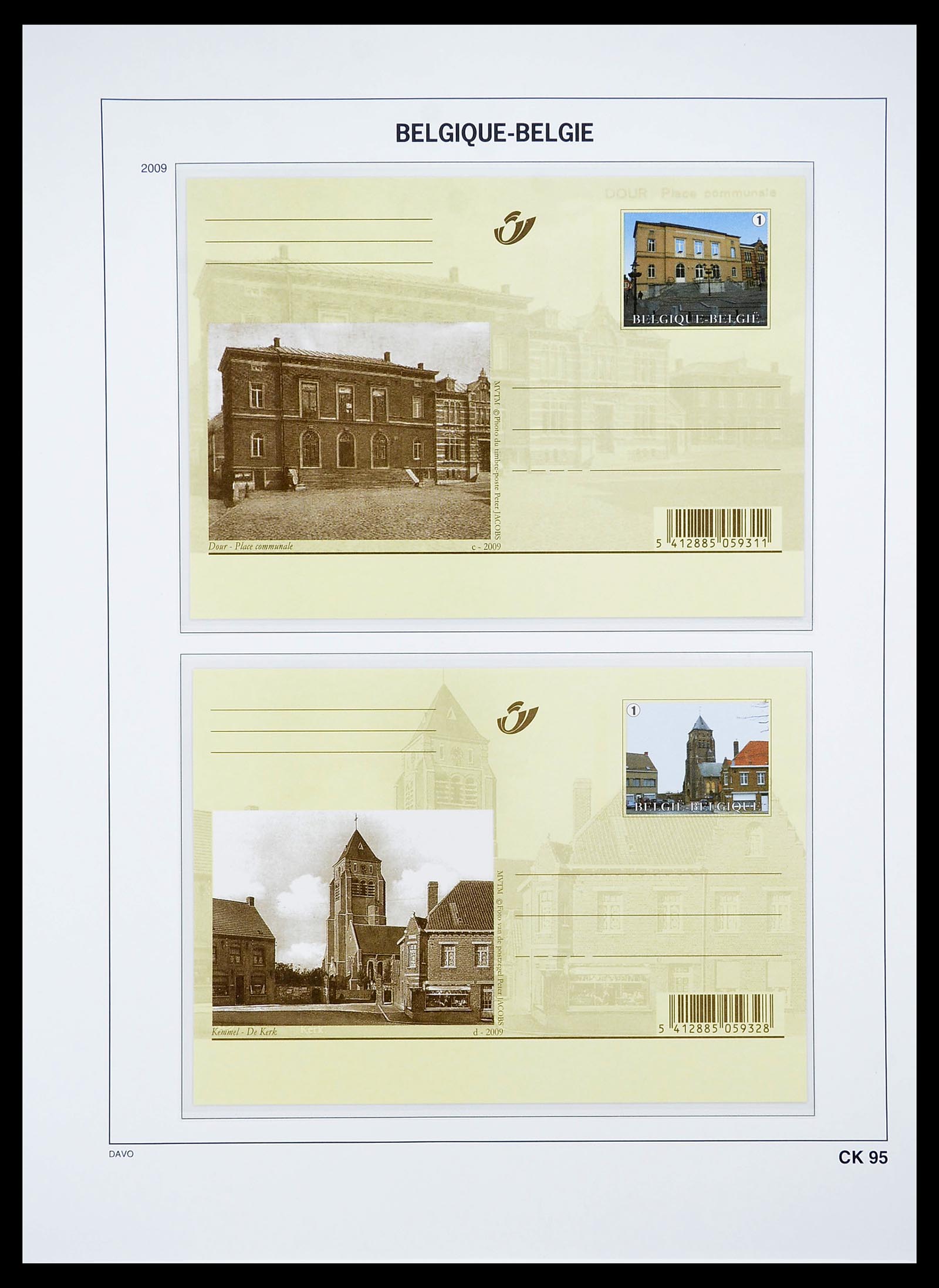 34639 126 - Postzegelverzameling 34639 België briefkaarten 1971-2010.