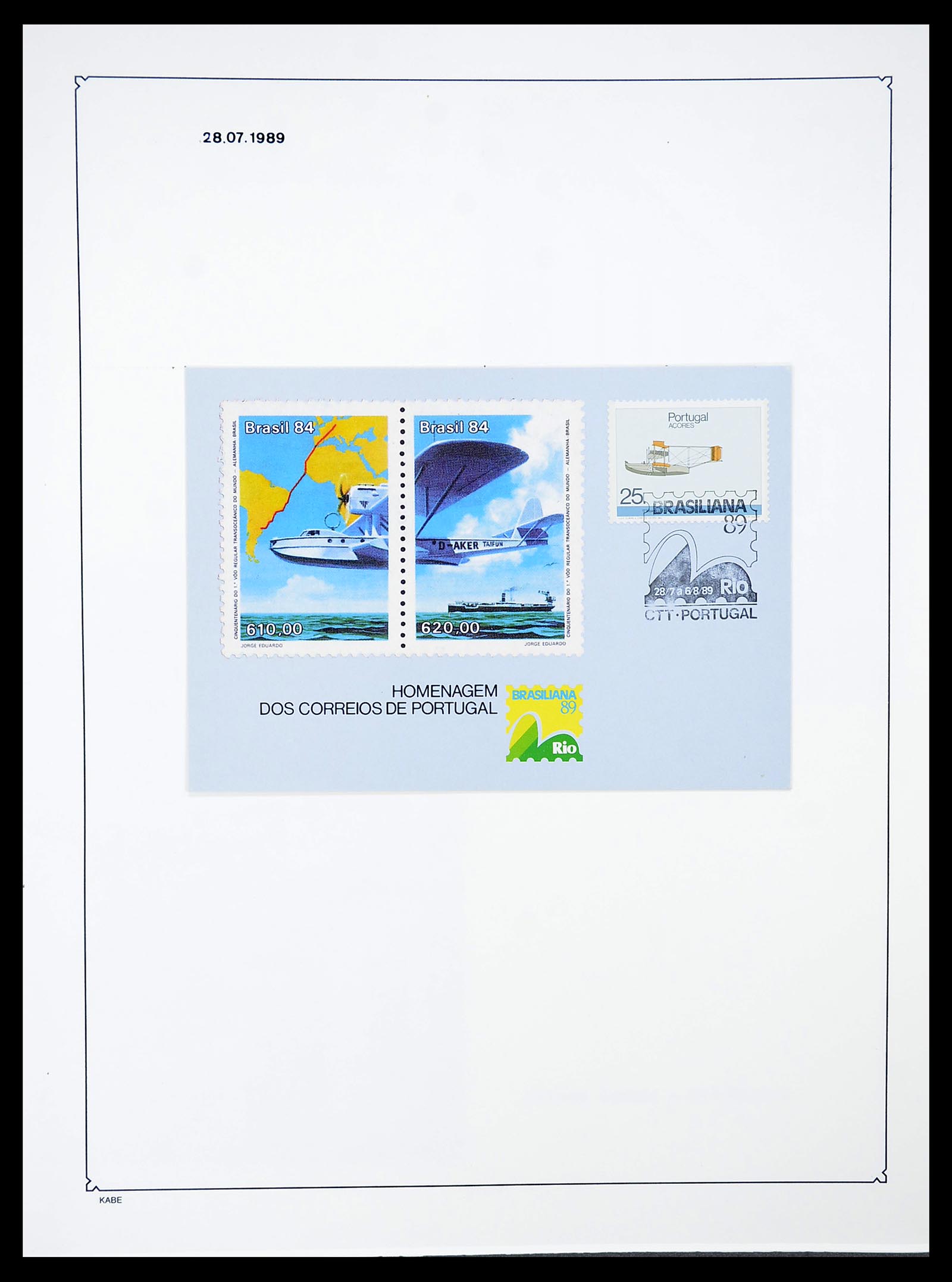 34646 041 - Postzegelverzameling 34646 Azoren en Madeira 1980-2001.