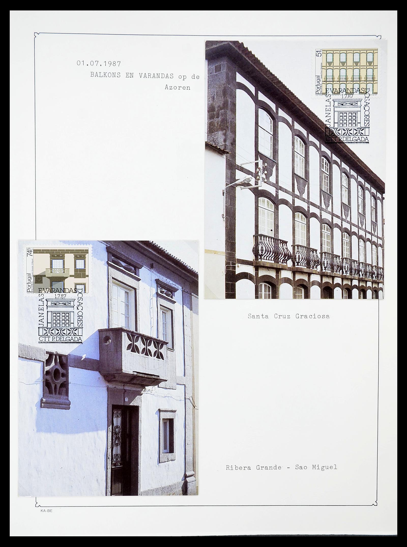 34646 042 - Postzegelverzameling 34646 Azoren en Madeira 1980-2001.
