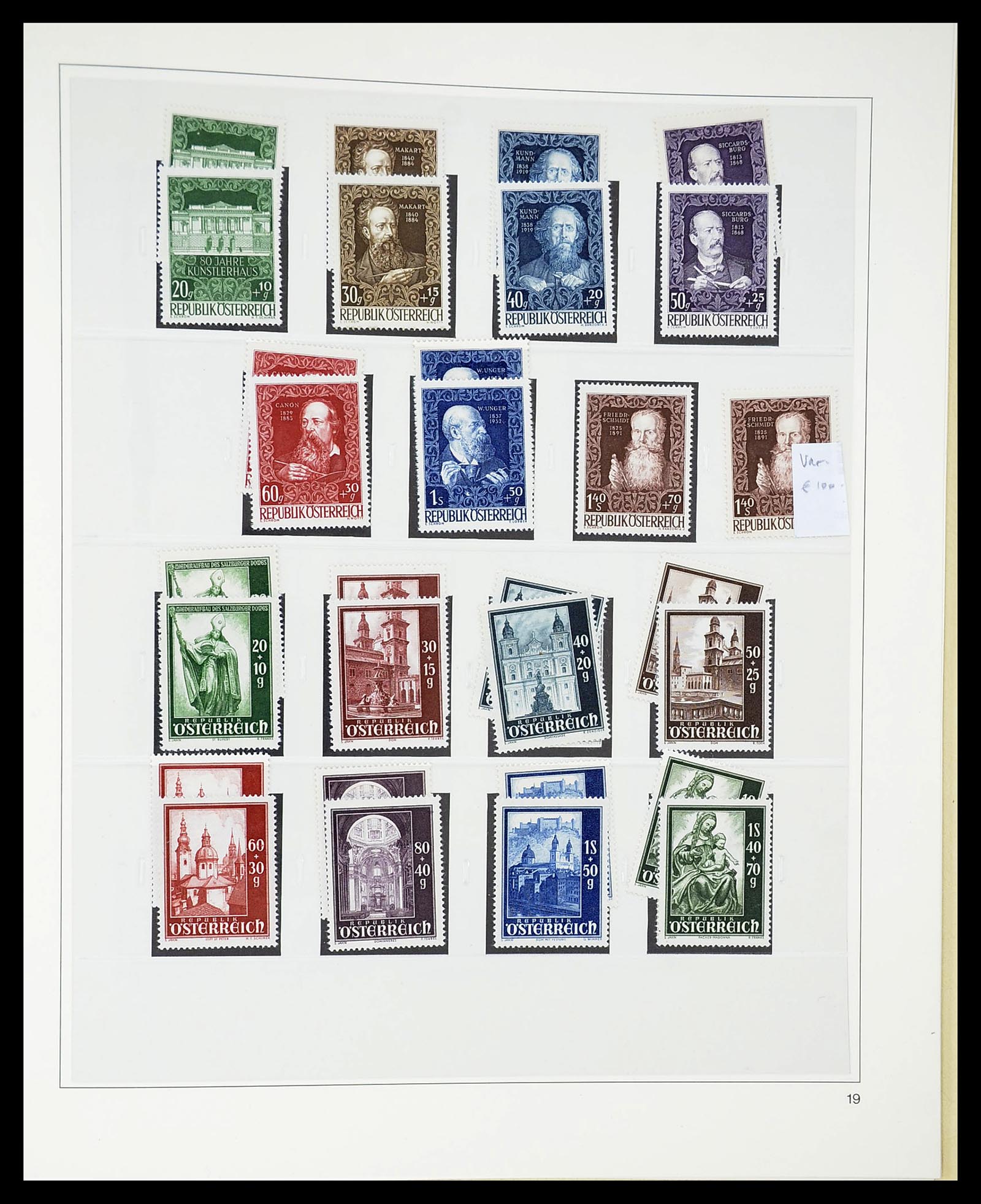 34650 093 - Postzegelverzameling 34650 Oostenrijk superverzameling 1850-1959.