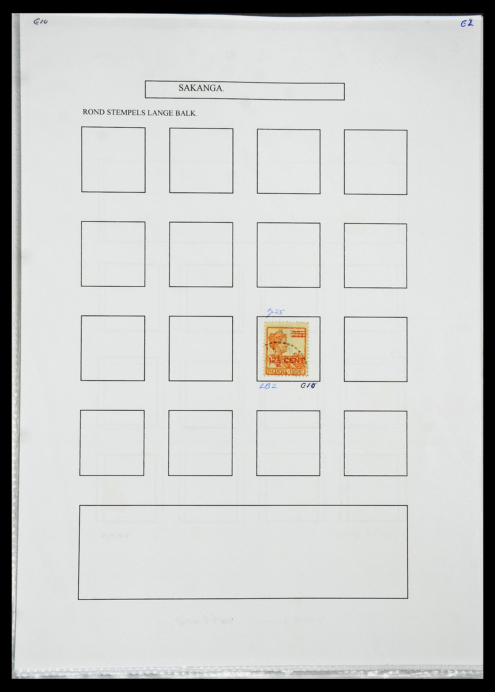 34693 310 - Postzegelverzameling 34693 Nederlands Indië stempels 1917-1948.