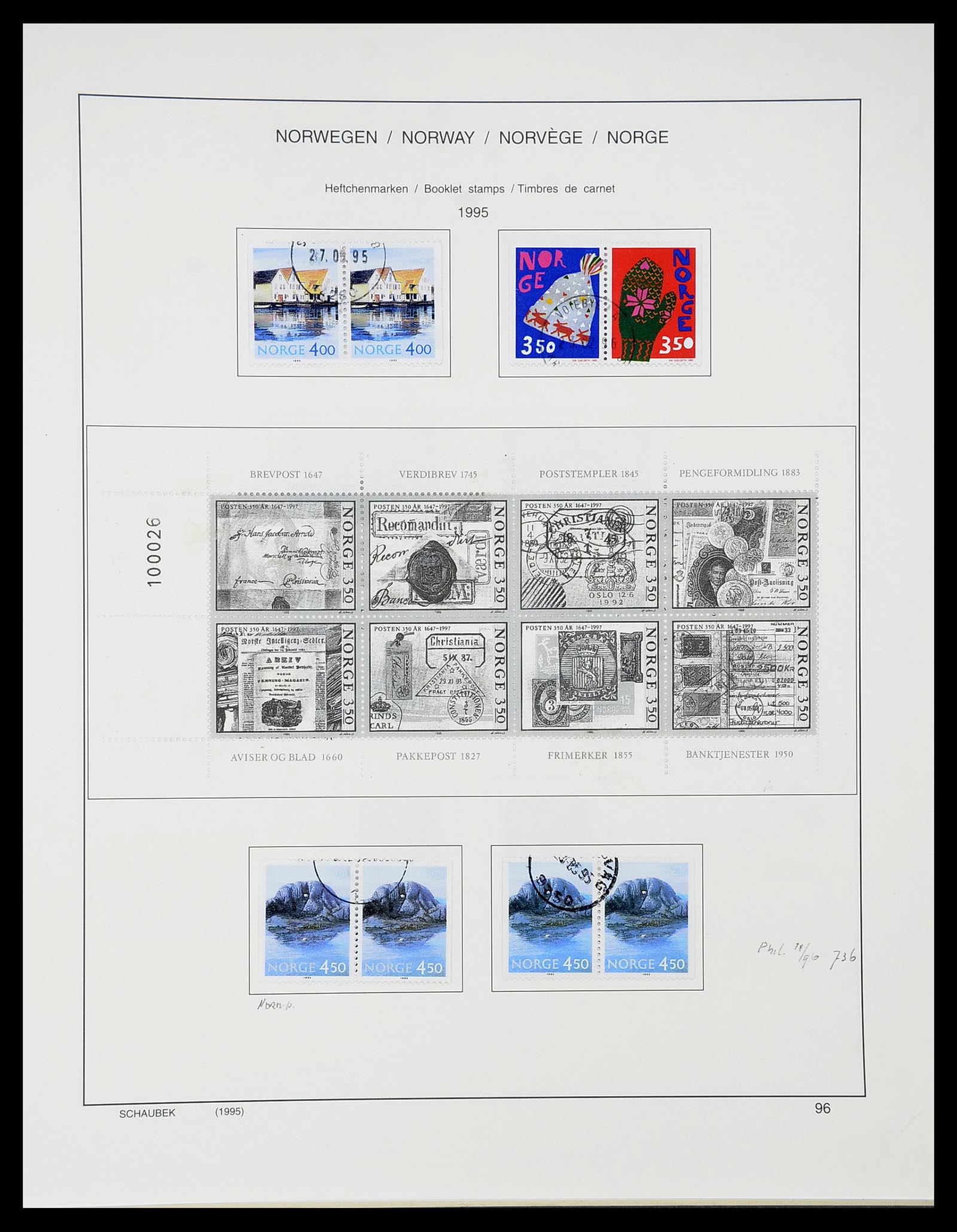 34696 104 - Postzegelverzameling 34696 Noorwegen 1856-1999.