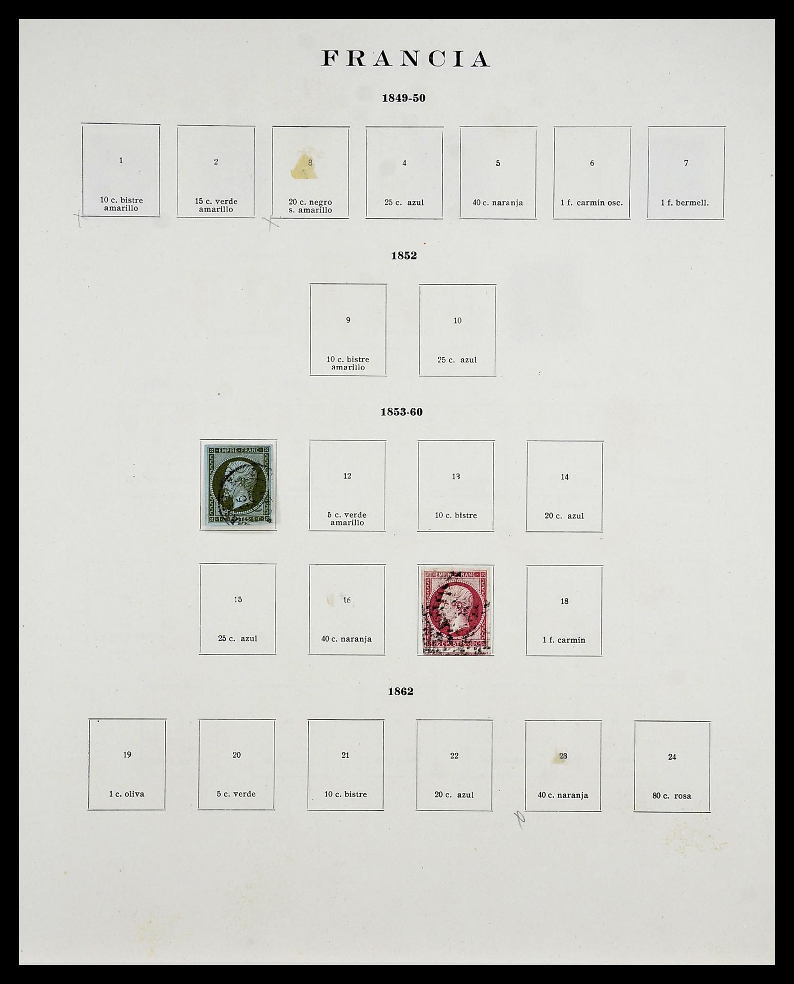 34721 001 - Postzegelverzameling 34721 Frankrijk 1853-1983.