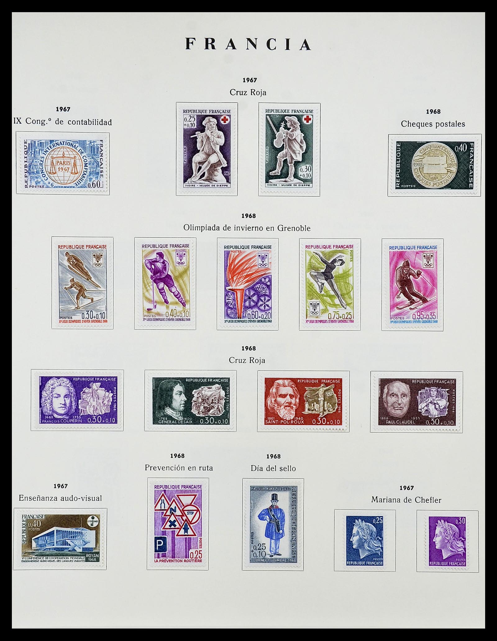 34721 101 - Postzegelverzameling 34721 Frankrijk 1853-1983.