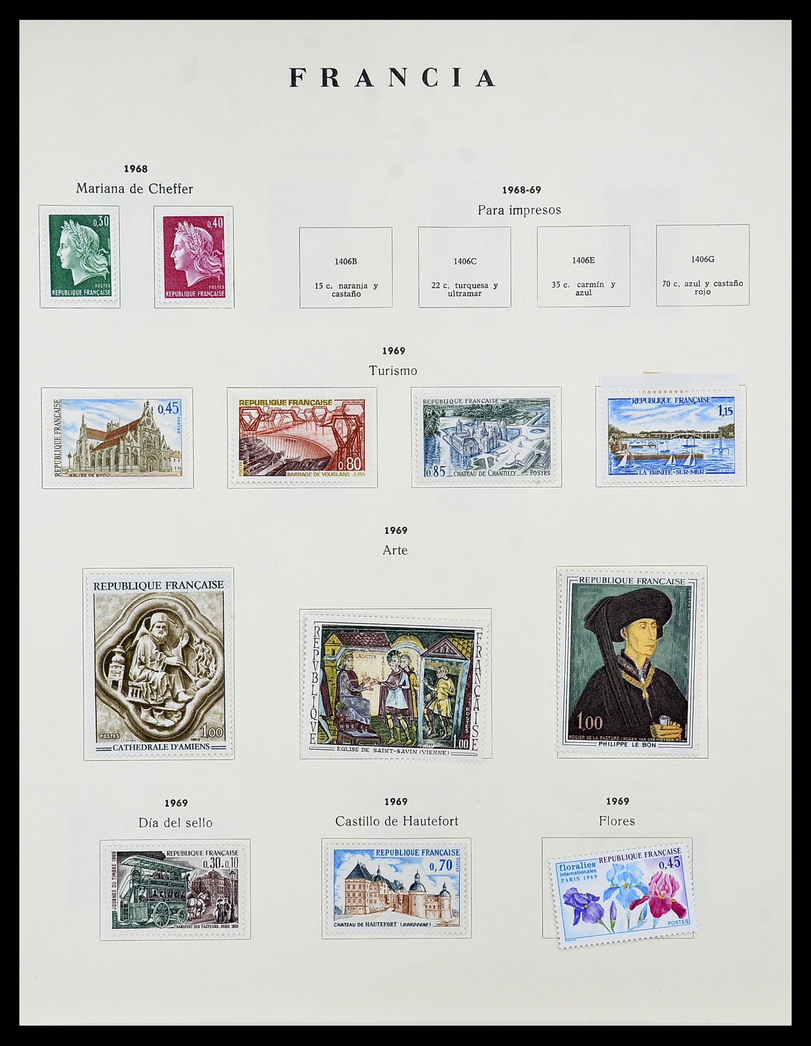 34721 104 - Postzegelverzameling 34721 Frankrijk 1853-1983.