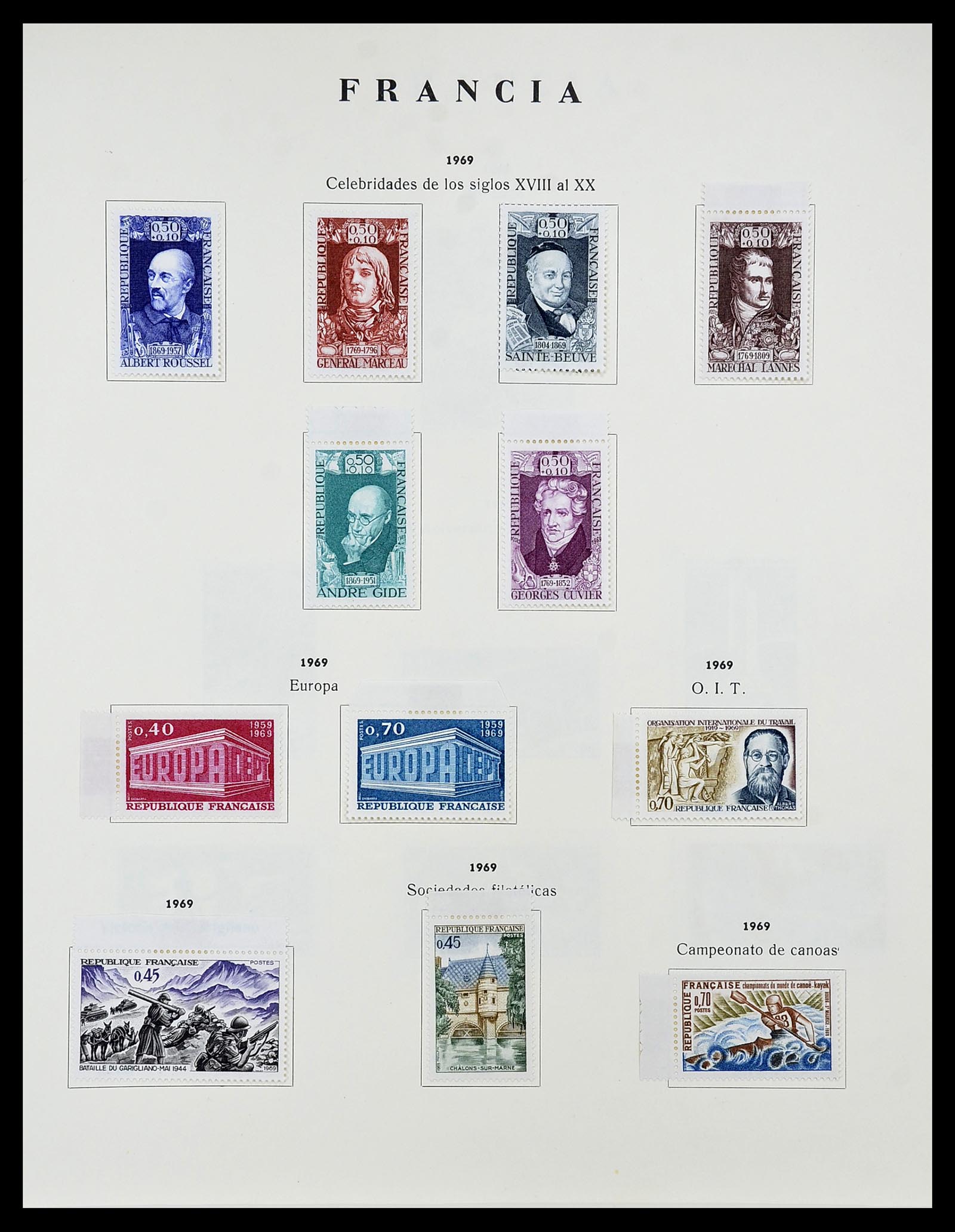 34721 105 - Postzegelverzameling 34721 Frankrijk 1853-1983.