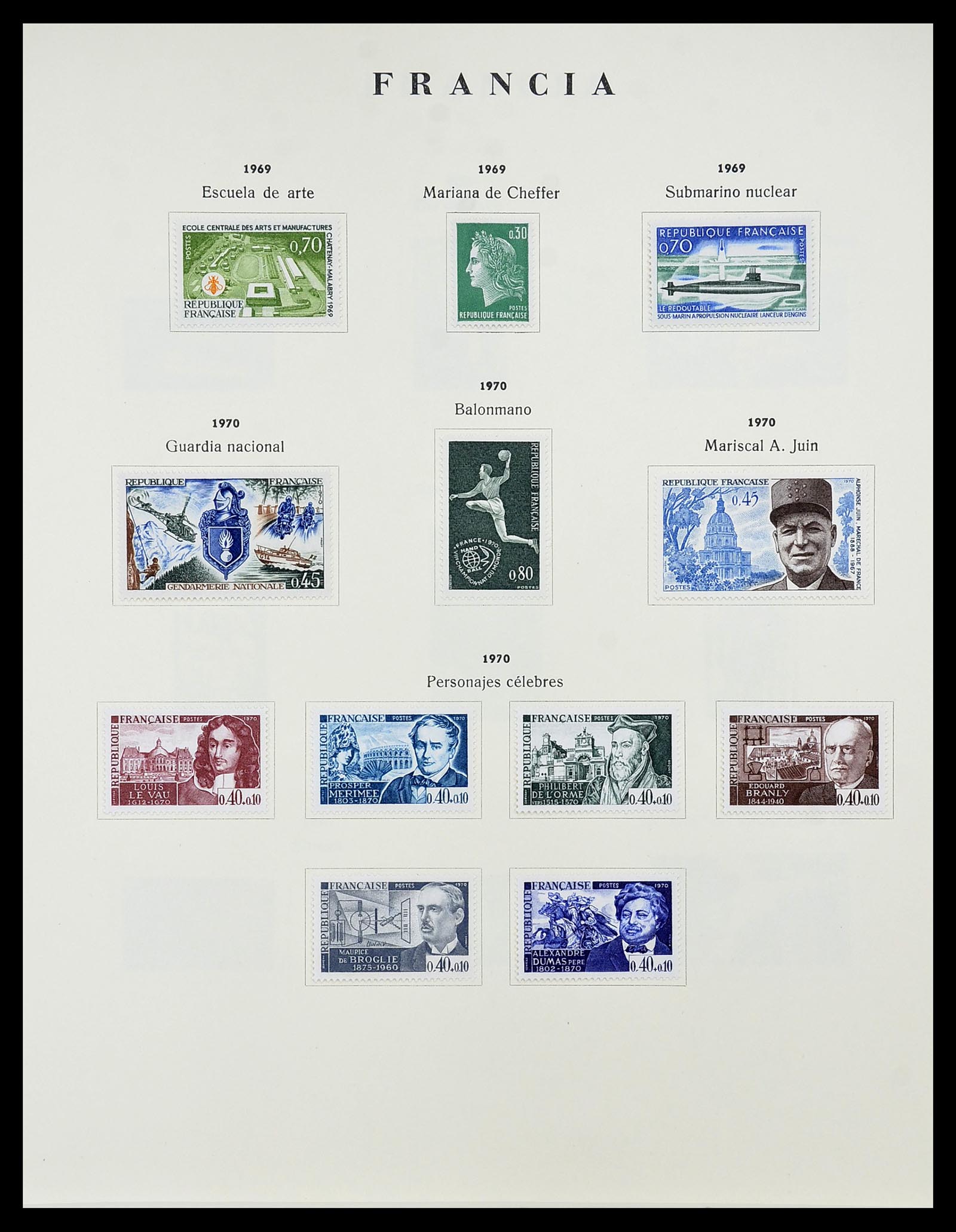 34721 108 - Postzegelverzameling 34721 Frankrijk 1853-1983.