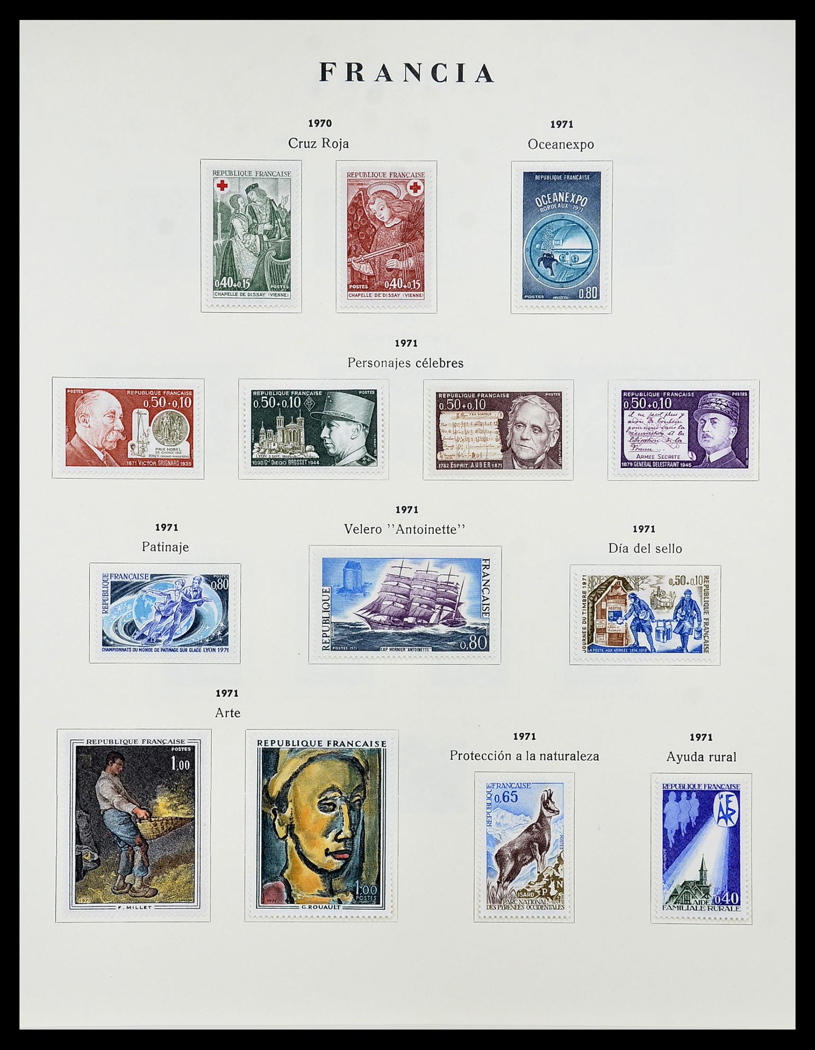 34721 112 - Postzegelverzameling 34721 Frankrijk 1853-1983.