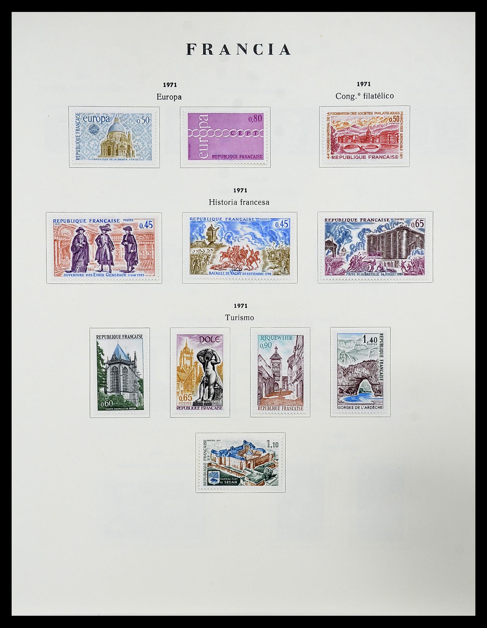 34721 113 - Postzegelverzameling 34721 Frankrijk 1853-1983.