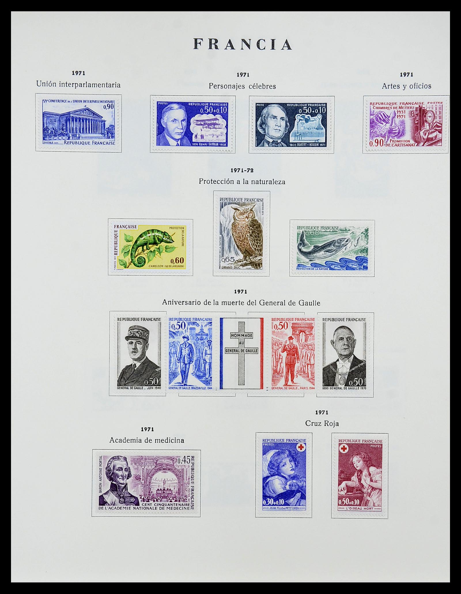 34721 114 - Postzegelverzameling 34721 Frankrijk 1853-1983.