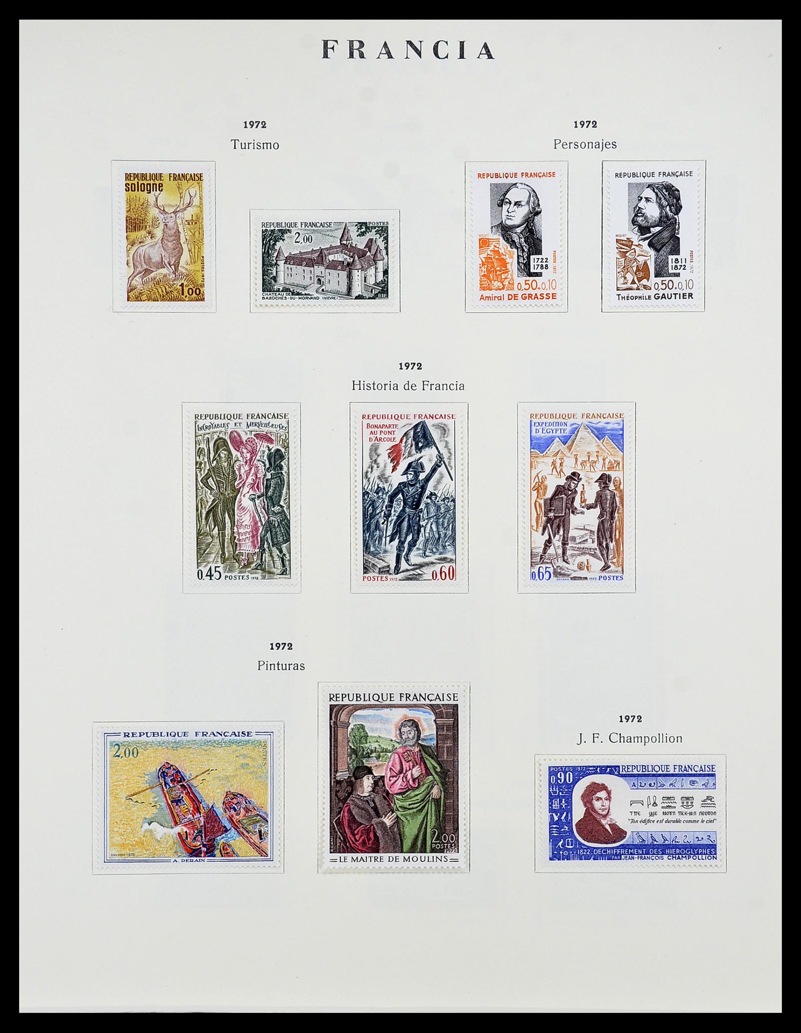 34721 117 - Postzegelverzameling 34721 Frankrijk 1853-1983.