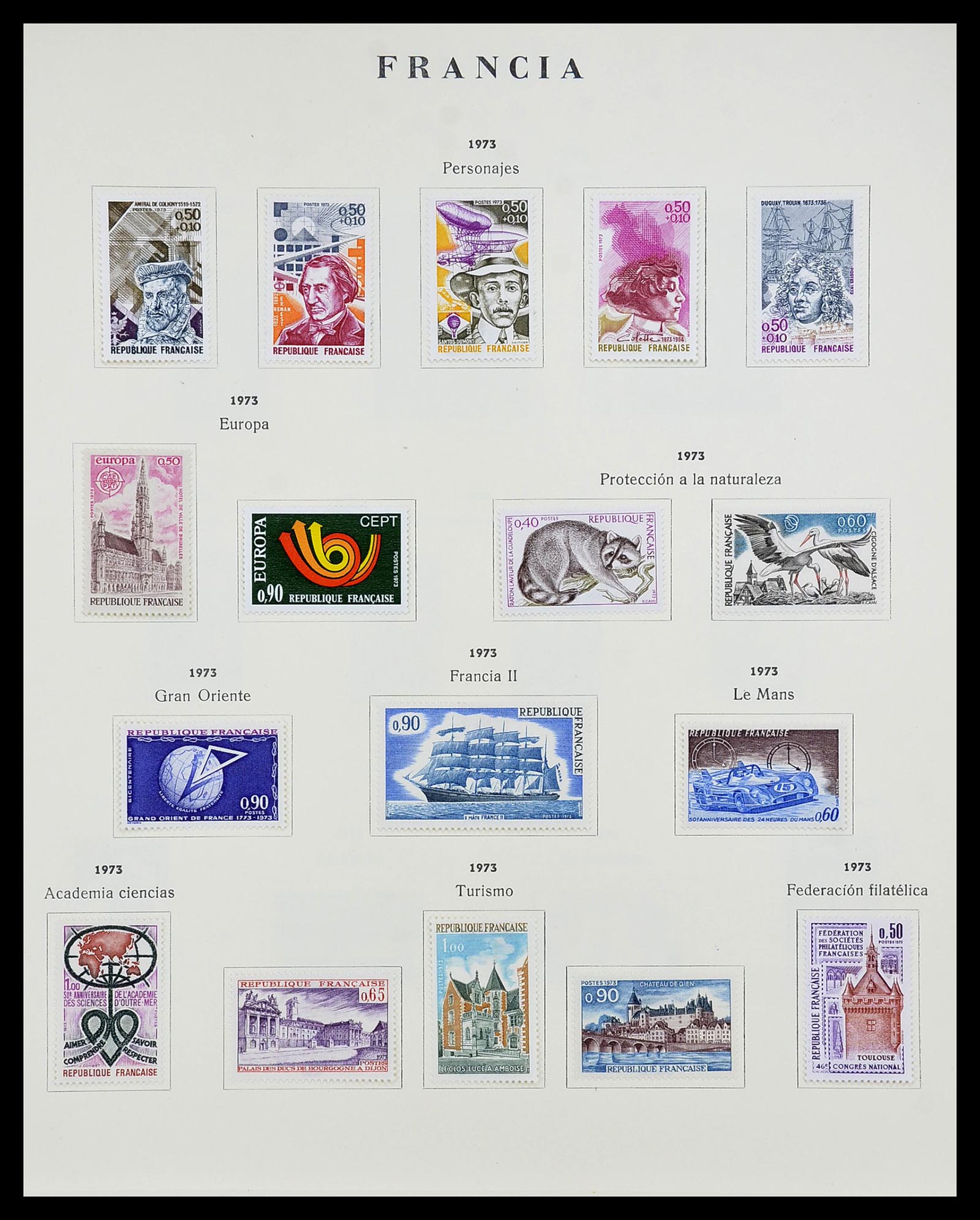 34721 119 - Postzegelverzameling 34721 Frankrijk 1853-1983.