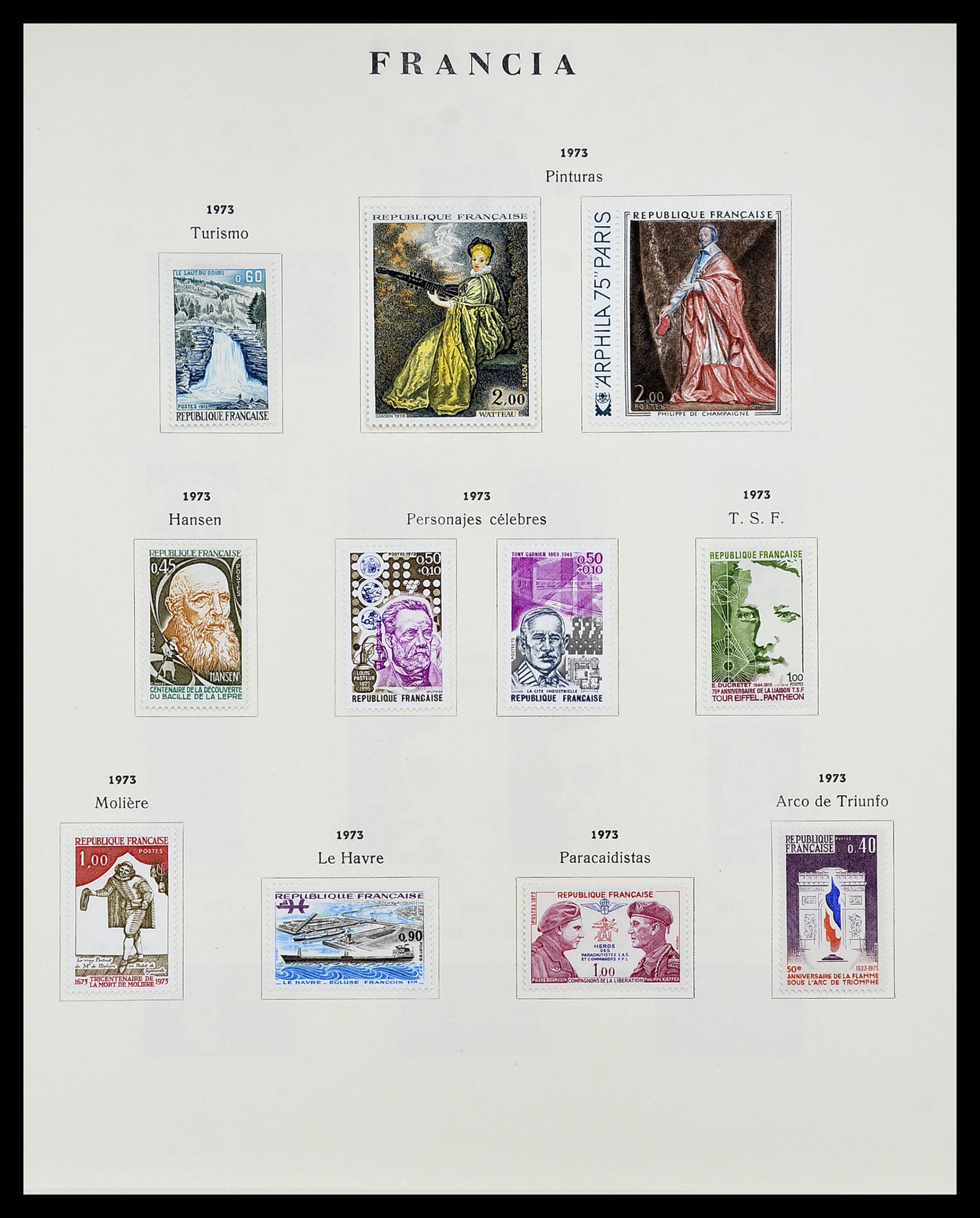 34721 120 - Postzegelverzameling 34721 Frankrijk 1853-1983.