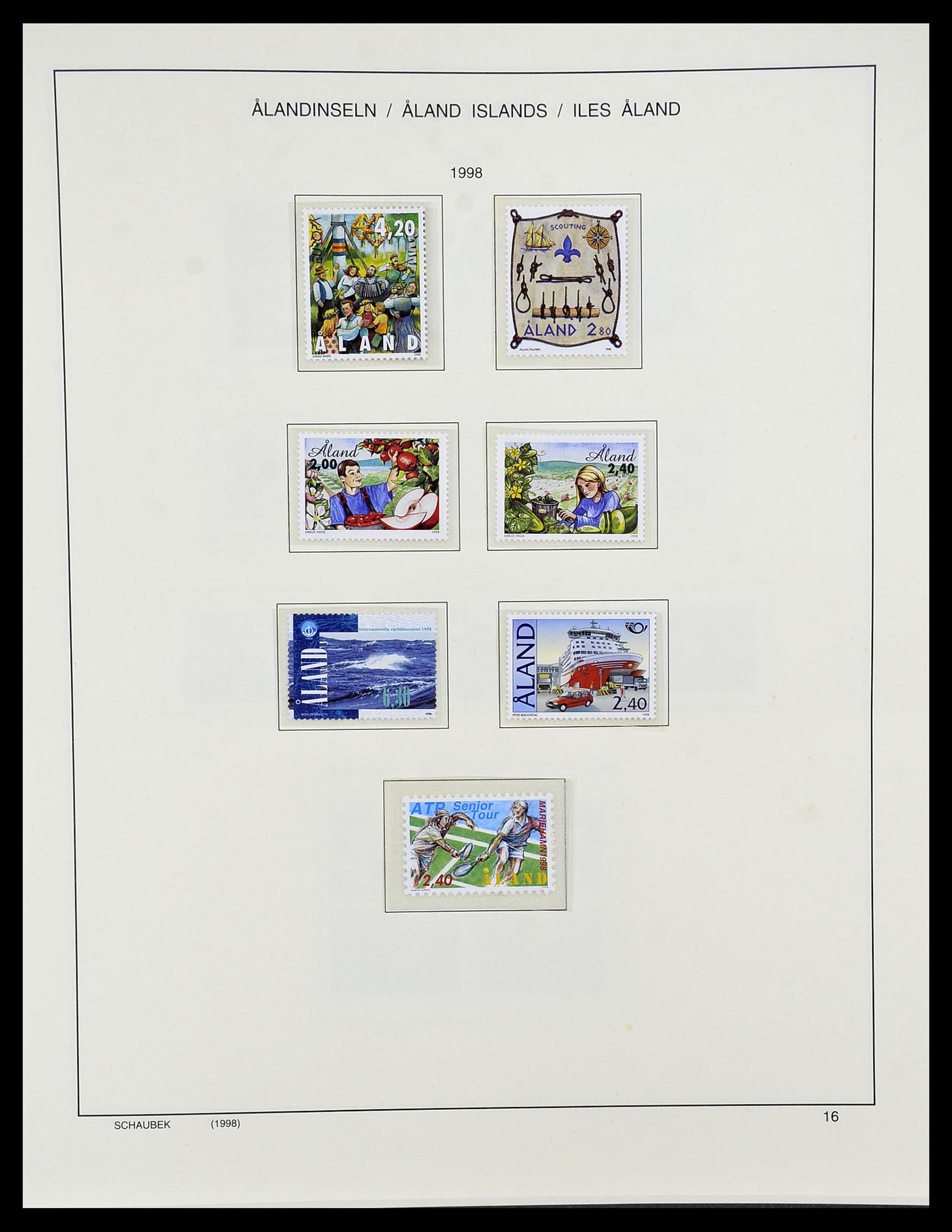 34733 447 - Postzegelverzameling 34733 Scandinavië 1856-1999.