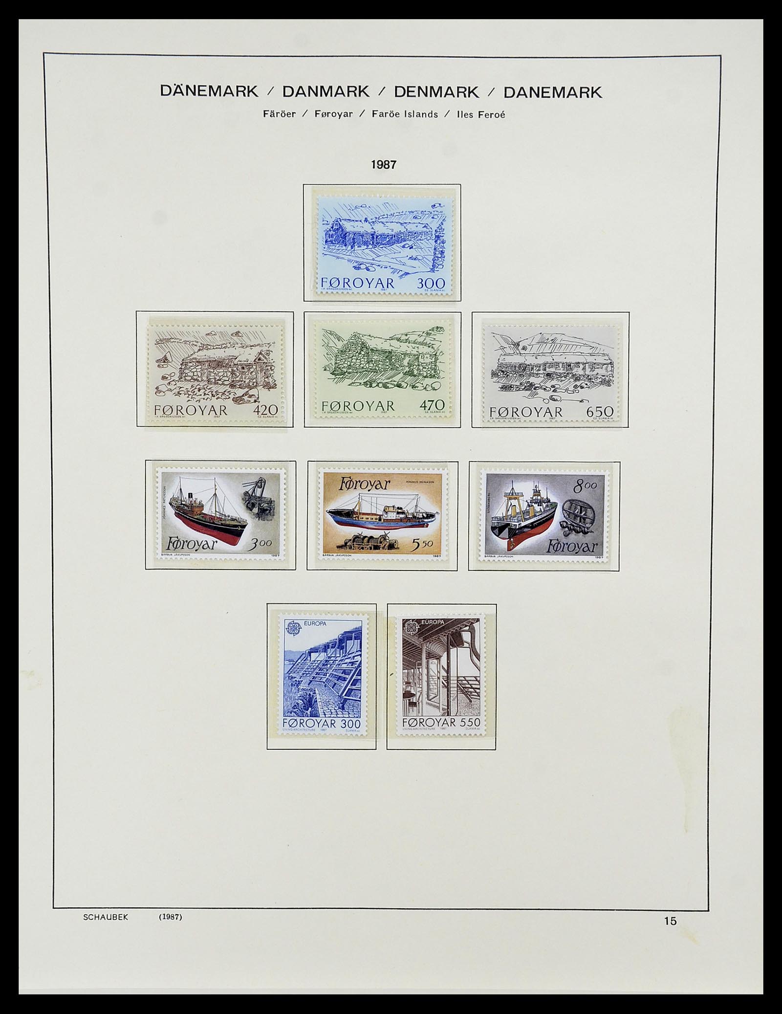 34733 487 - Postzegelverzameling 34733 Scandinavië 1856-1999.