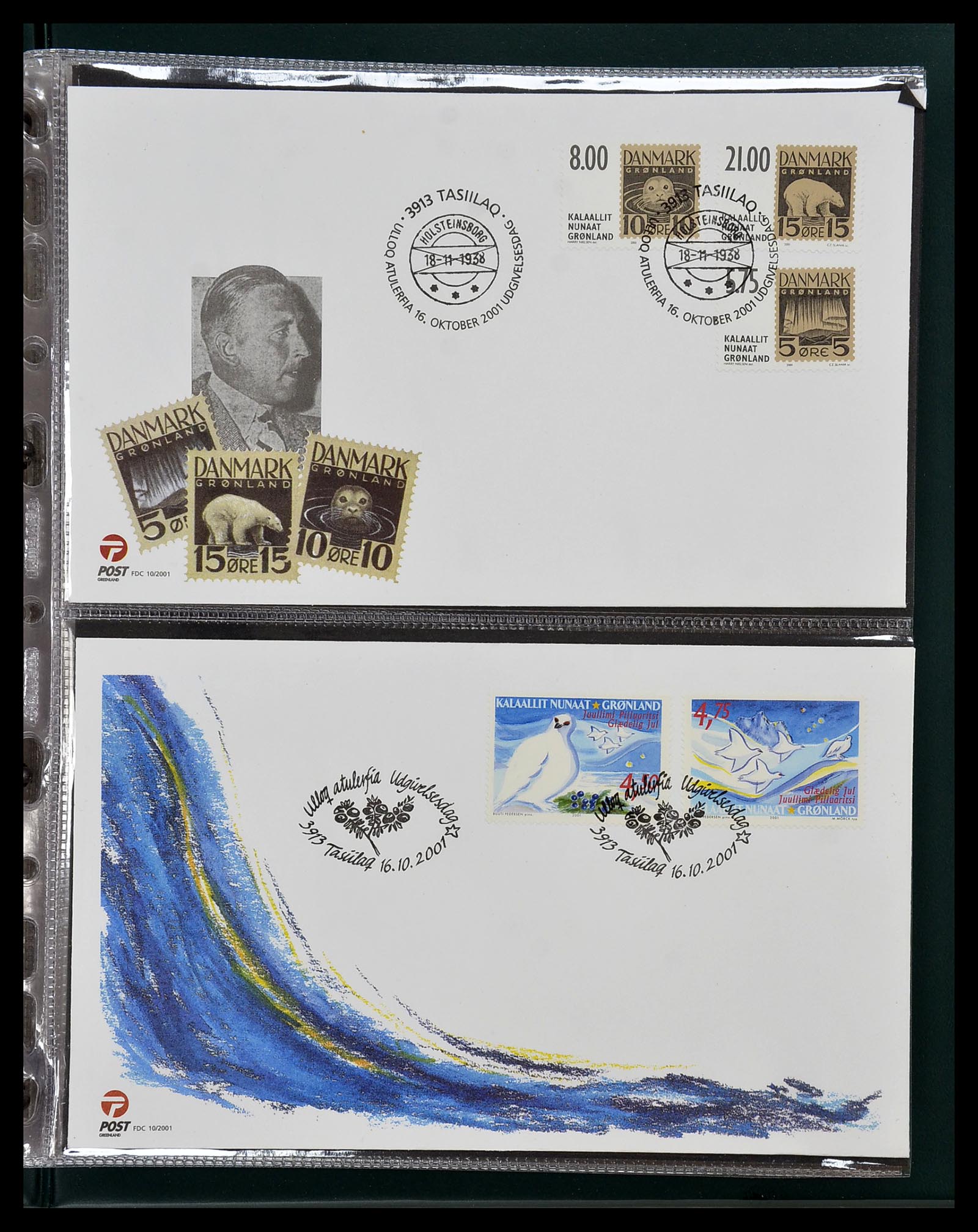 34754 082 - Postzegelverzameling 34754 Groenland FDC's 1959-2018!