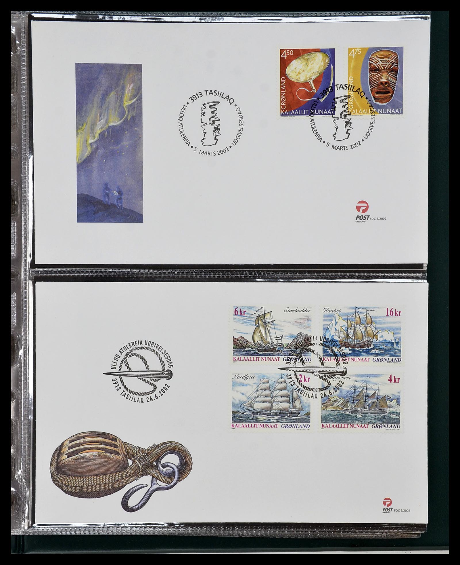 34754 084 - Postzegelverzameling 34754 Groenland FDC's 1959-2018!