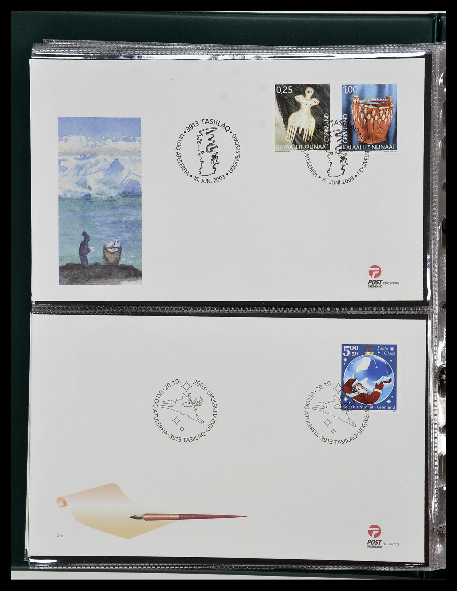 34754 087 - Postzegelverzameling 34754 Groenland FDC's 1959-2018!