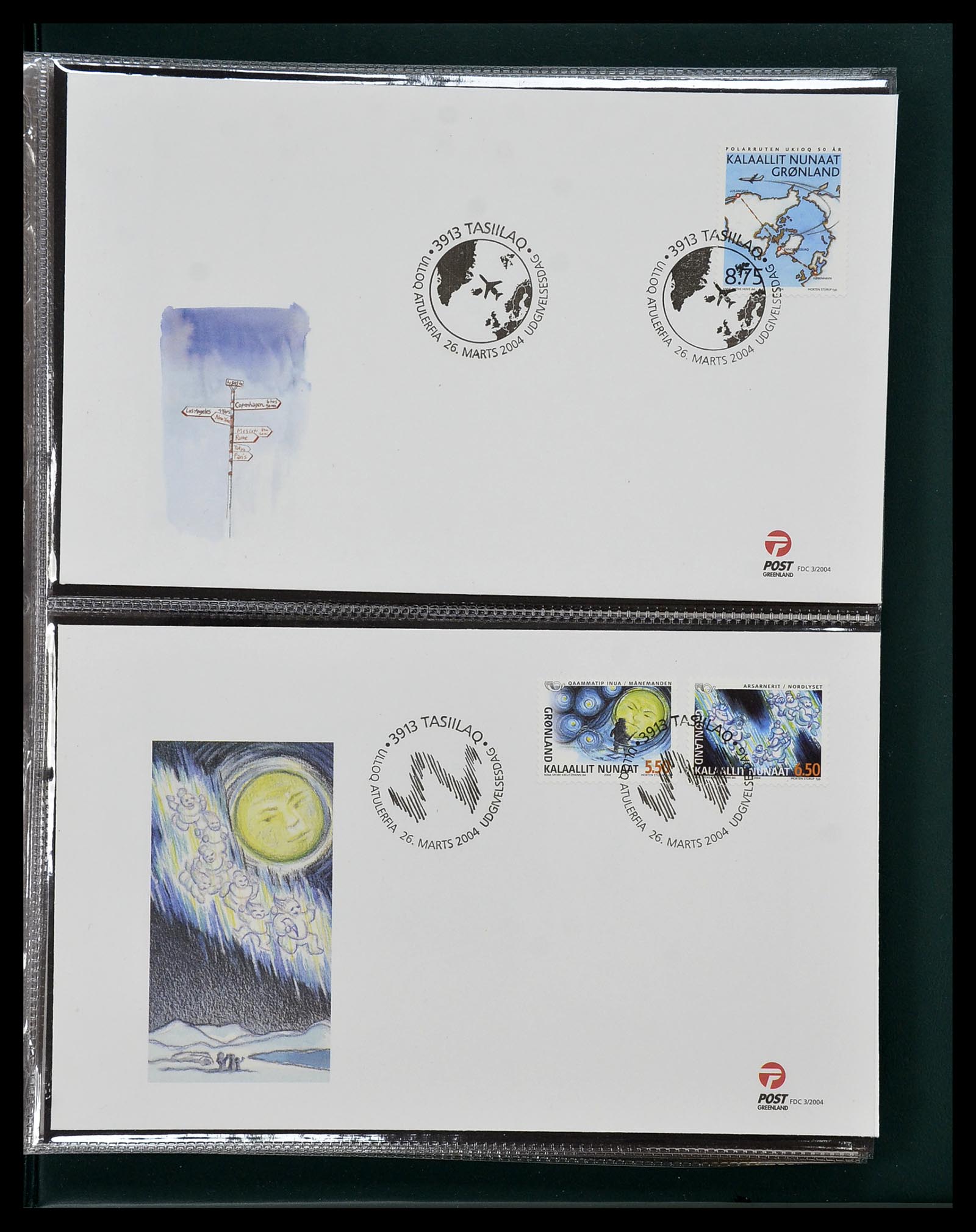 34754 090 - Postzegelverzameling 34754 Groenland FDC's 1959-2018!