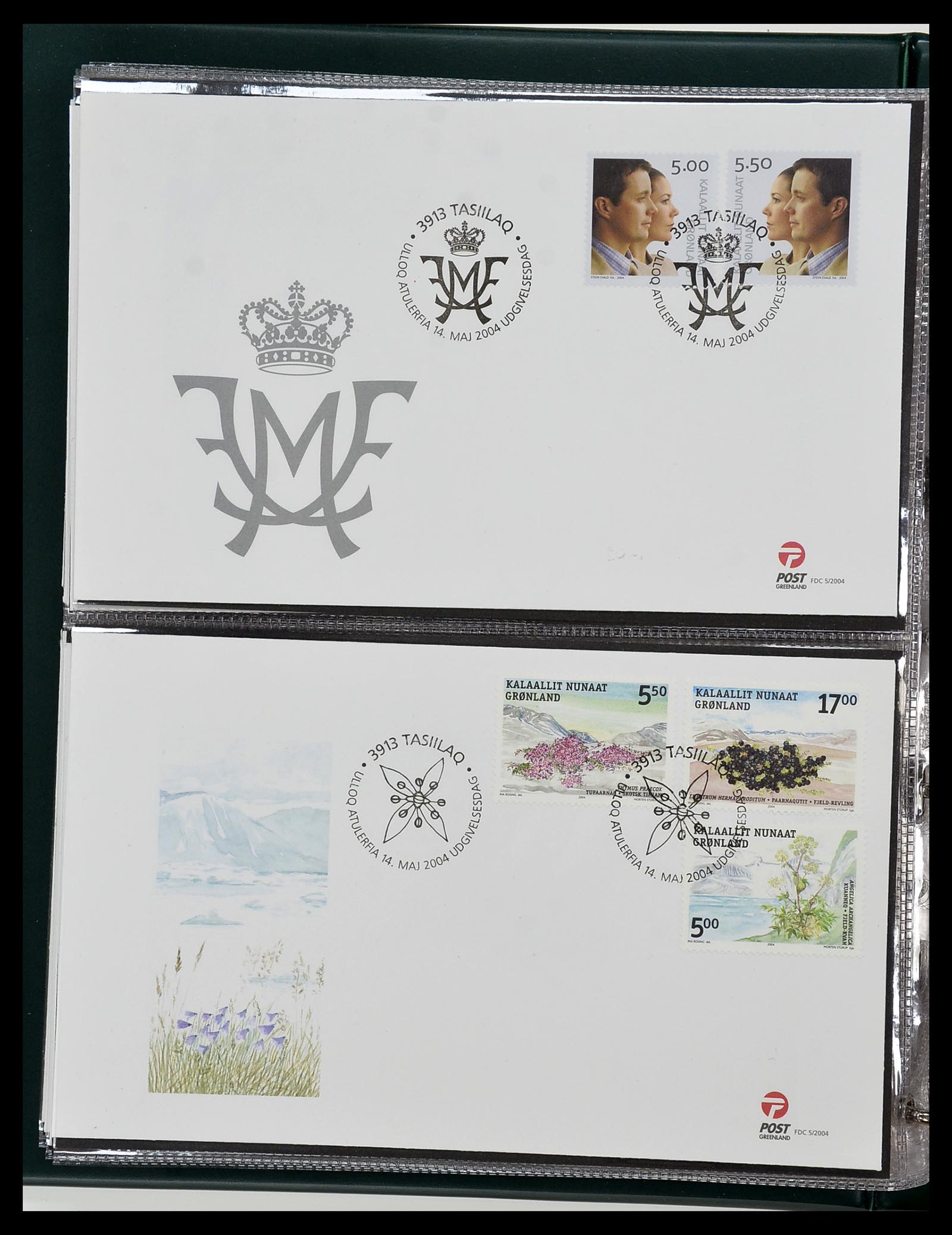 34754 091 - Postzegelverzameling 34754 Groenland FDC's 1959-2018!