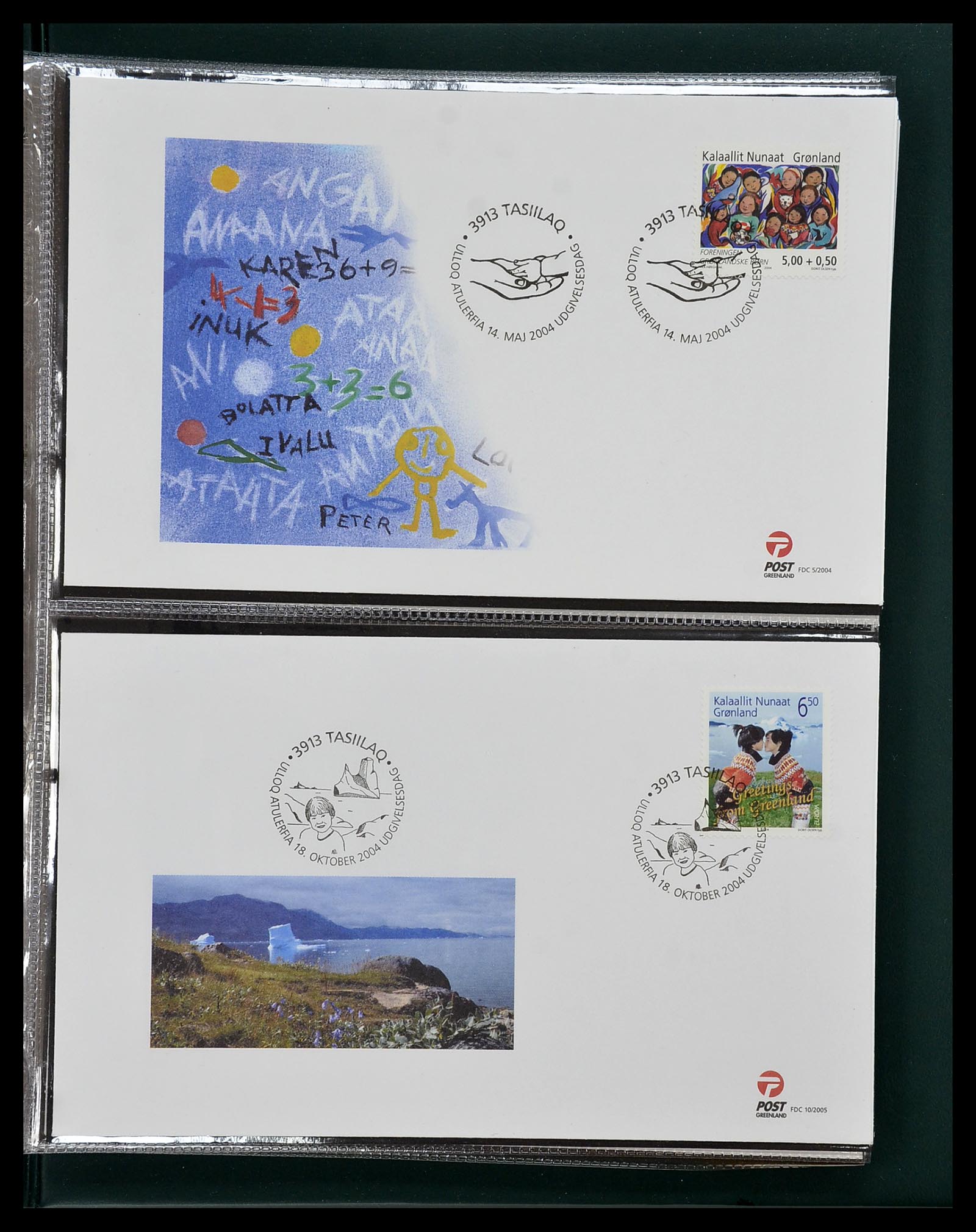 34754 092 - Postzegelverzameling 34754 Groenland FDC's 1959-2018!