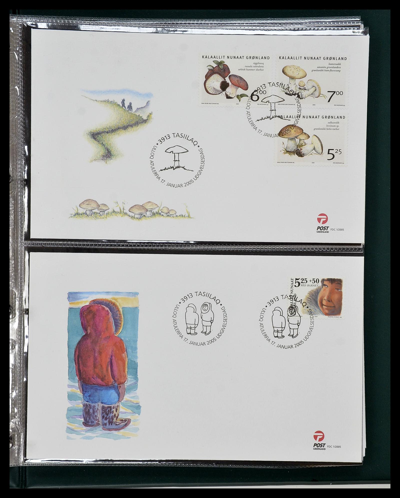 34754 094 - Postzegelverzameling 34754 Groenland FDC's 1959-2018!