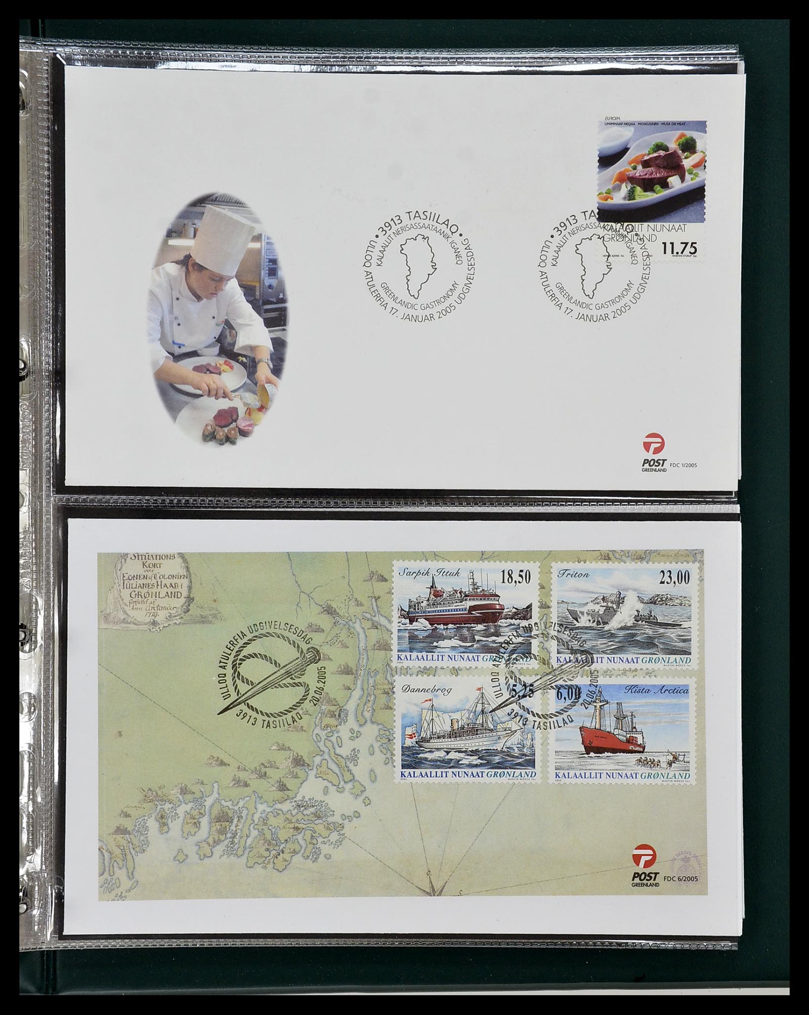 34754 096 - Postzegelverzameling 34754 Groenland FDC's 1959-2018!