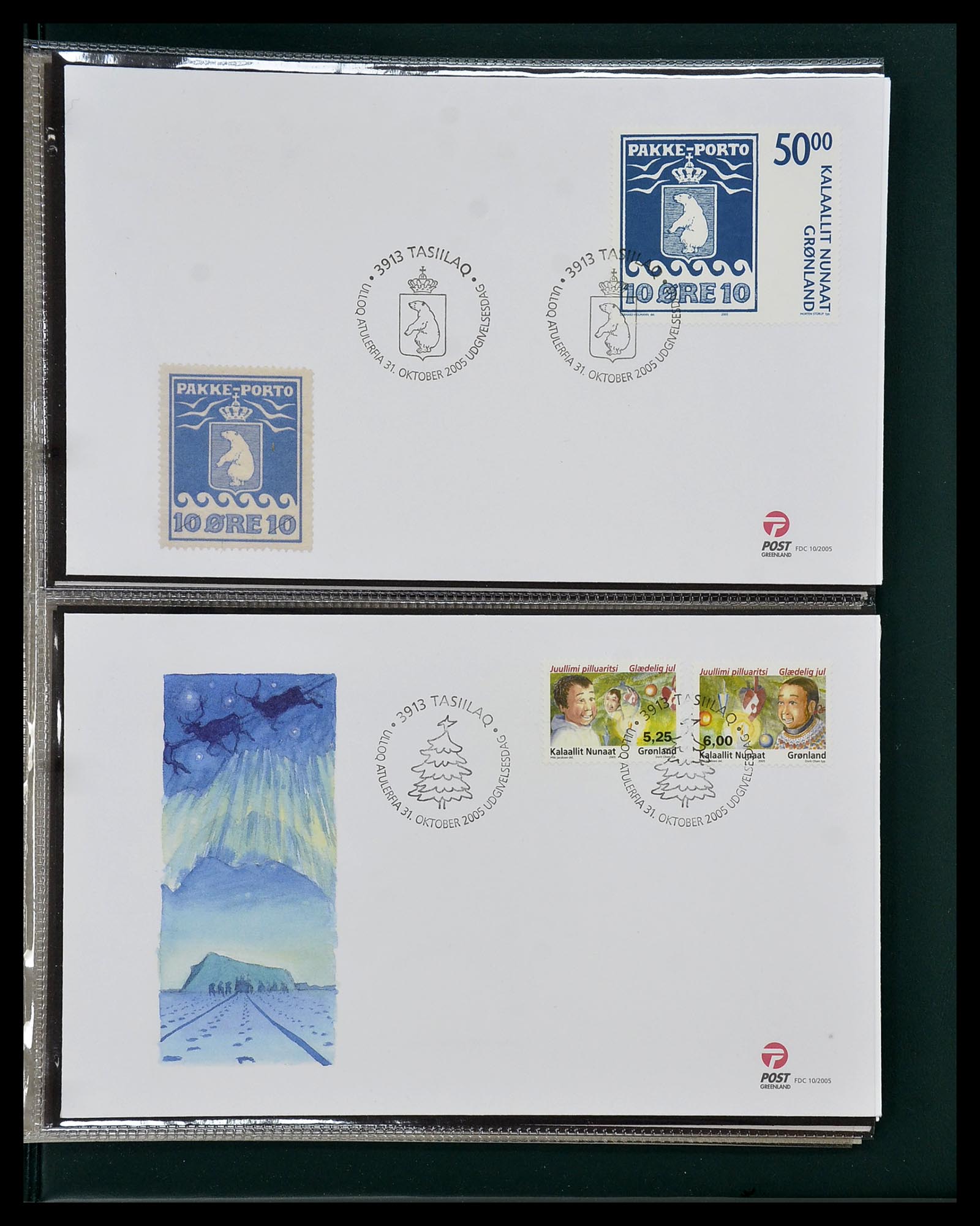 34754 098 - Postzegelverzameling 34754 Groenland FDC's 1959-2018!
