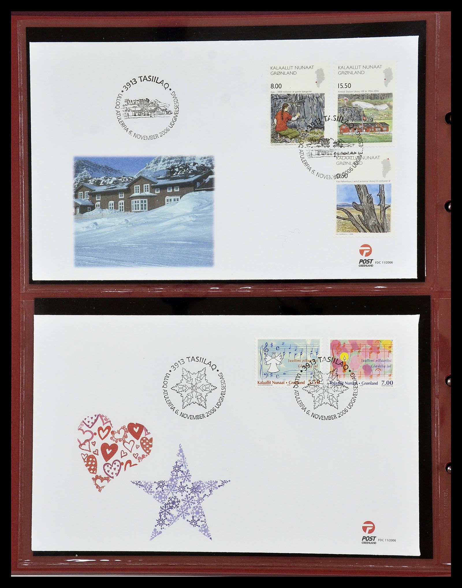34754 105 - Postzegelverzameling 34754 Groenland FDC's 1959-2018!