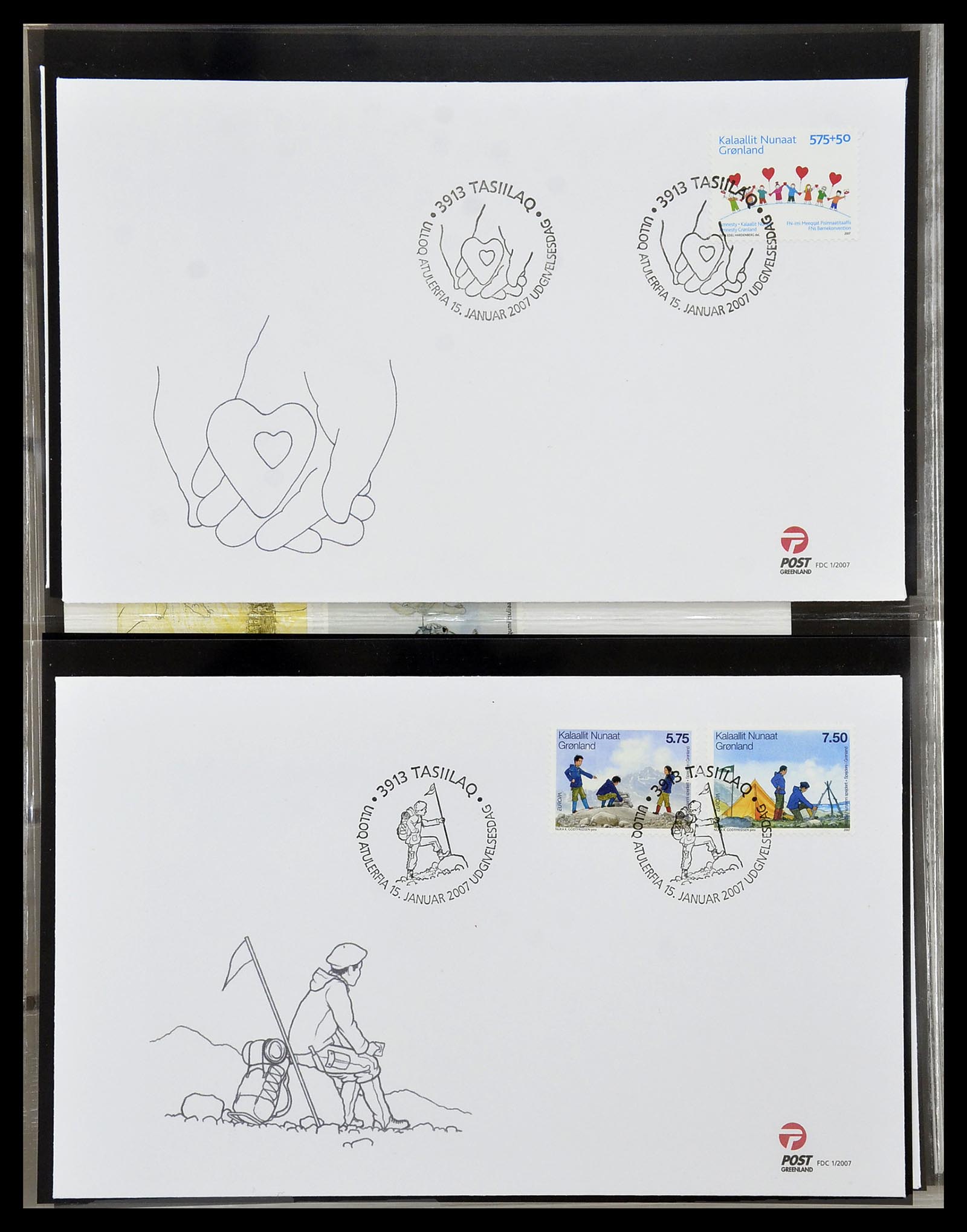 34754 106 - Postzegelverzameling 34754 Groenland FDC's 1959-2018!