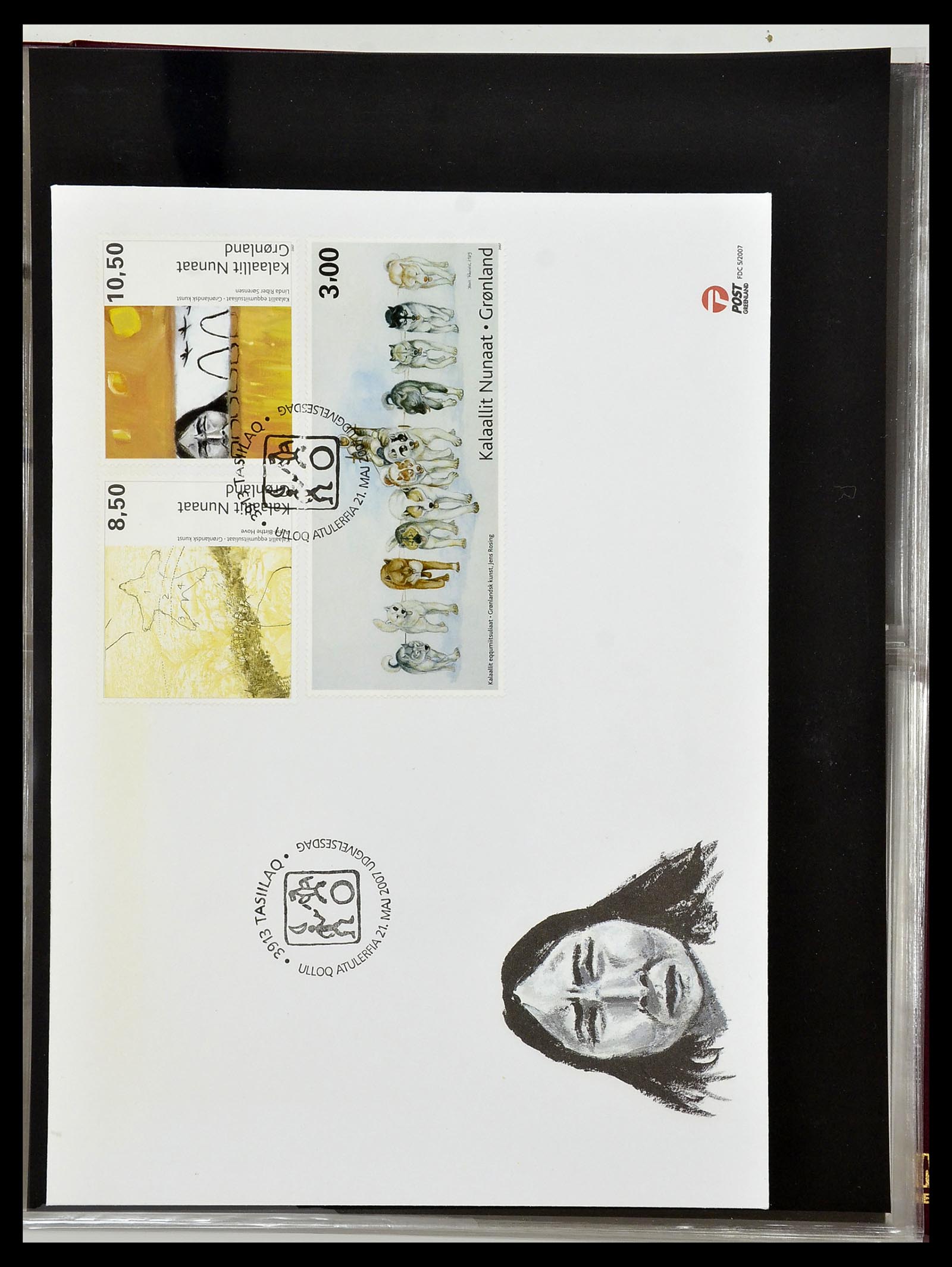 34754 108 - Postzegelverzameling 34754 Groenland FDC's 1959-2018!