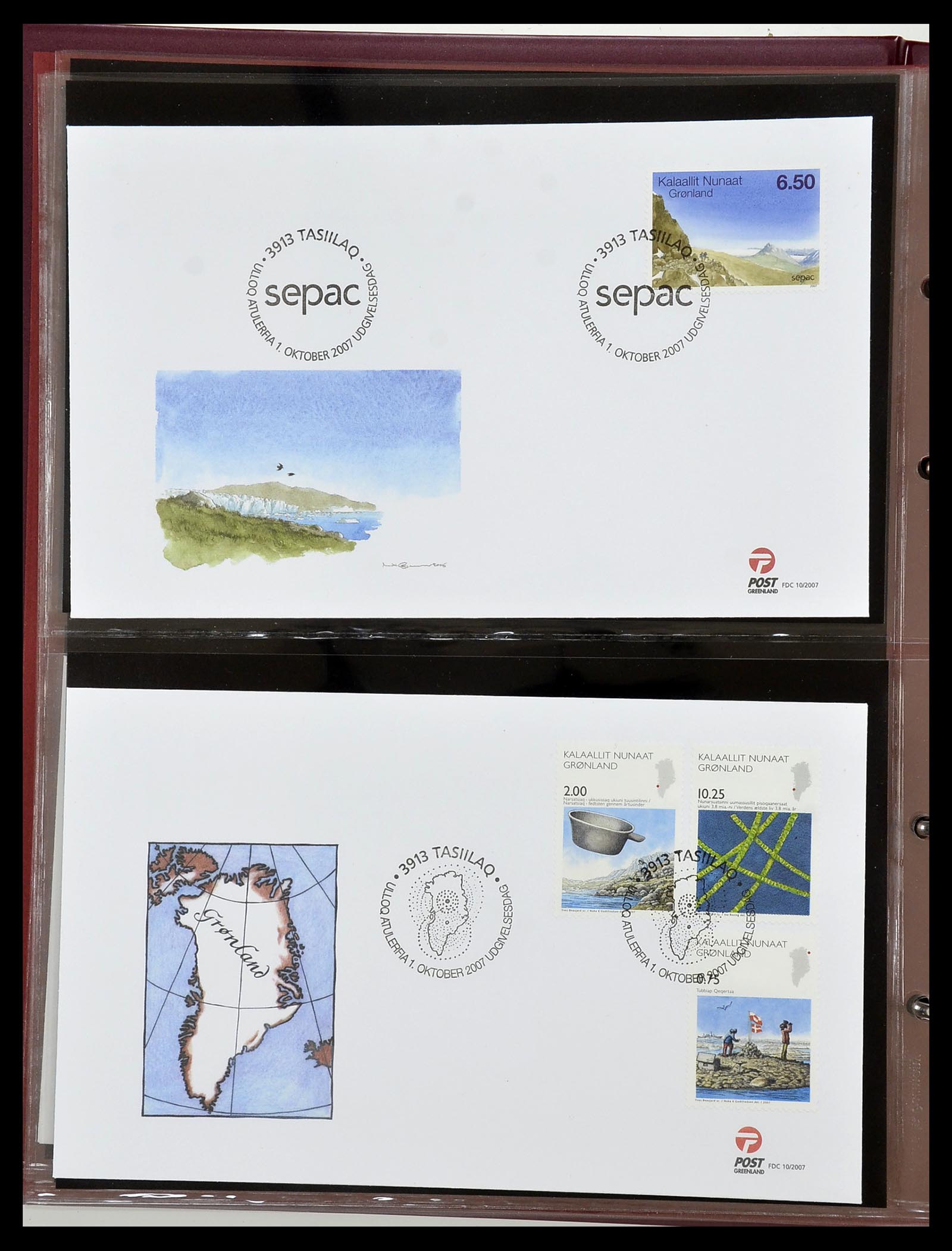 34754 110 - Postzegelverzameling 34754 Groenland FDC's 1959-2018!