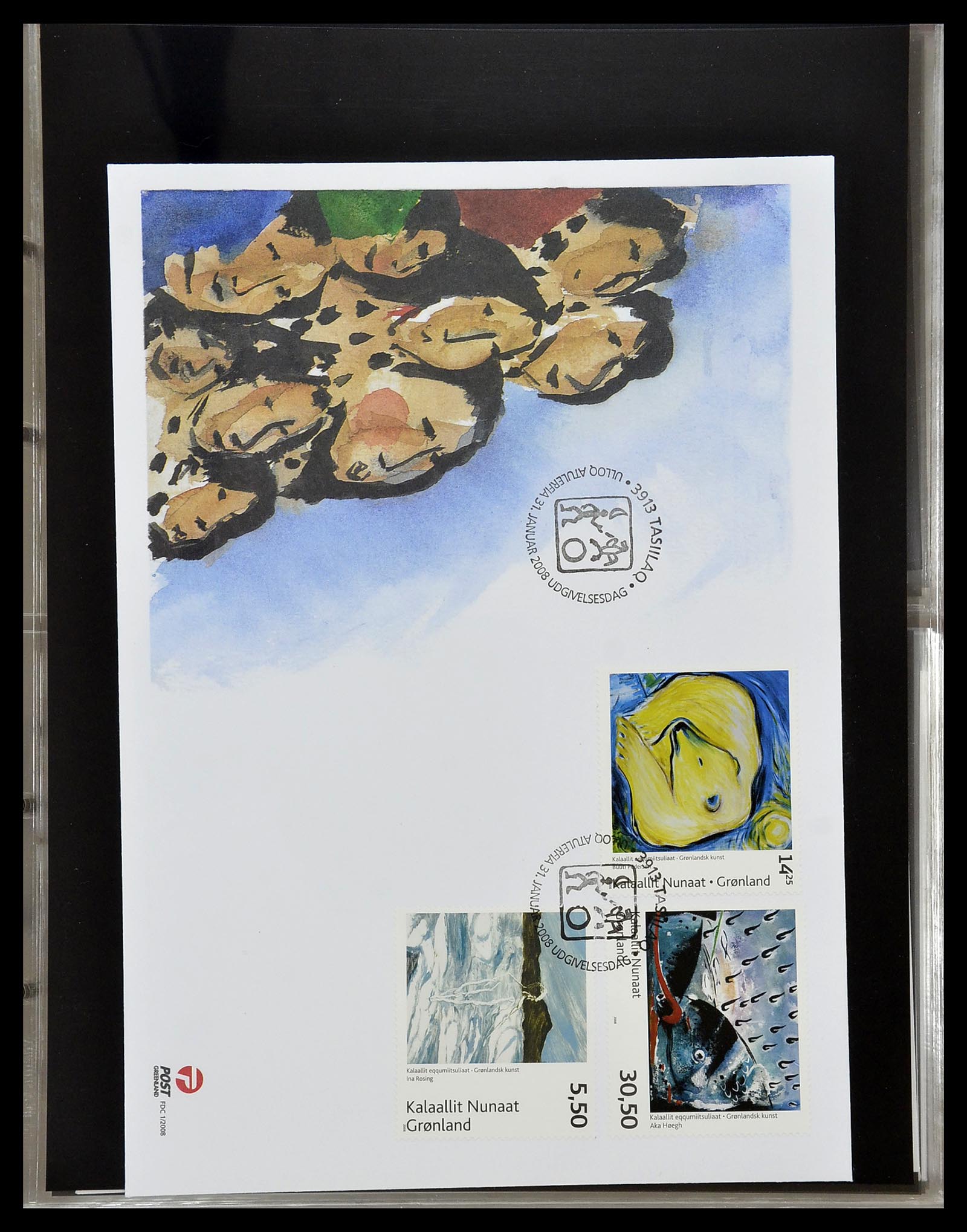 34754 113 - Postzegelverzameling 34754 Groenland FDC's 1959-2018!