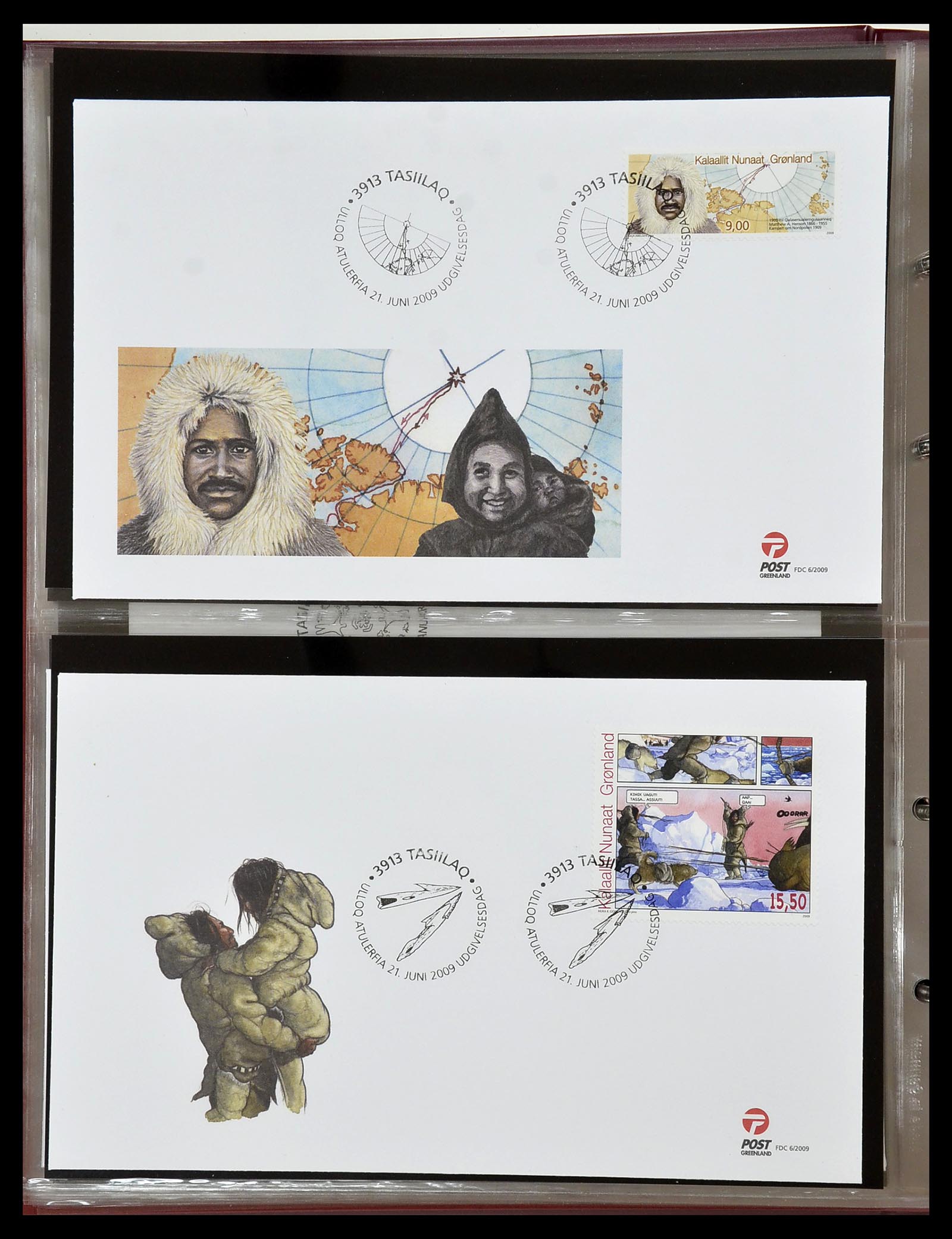 34754 120 - Postzegelverzameling 34754 Groenland FDC's 1959-2018!